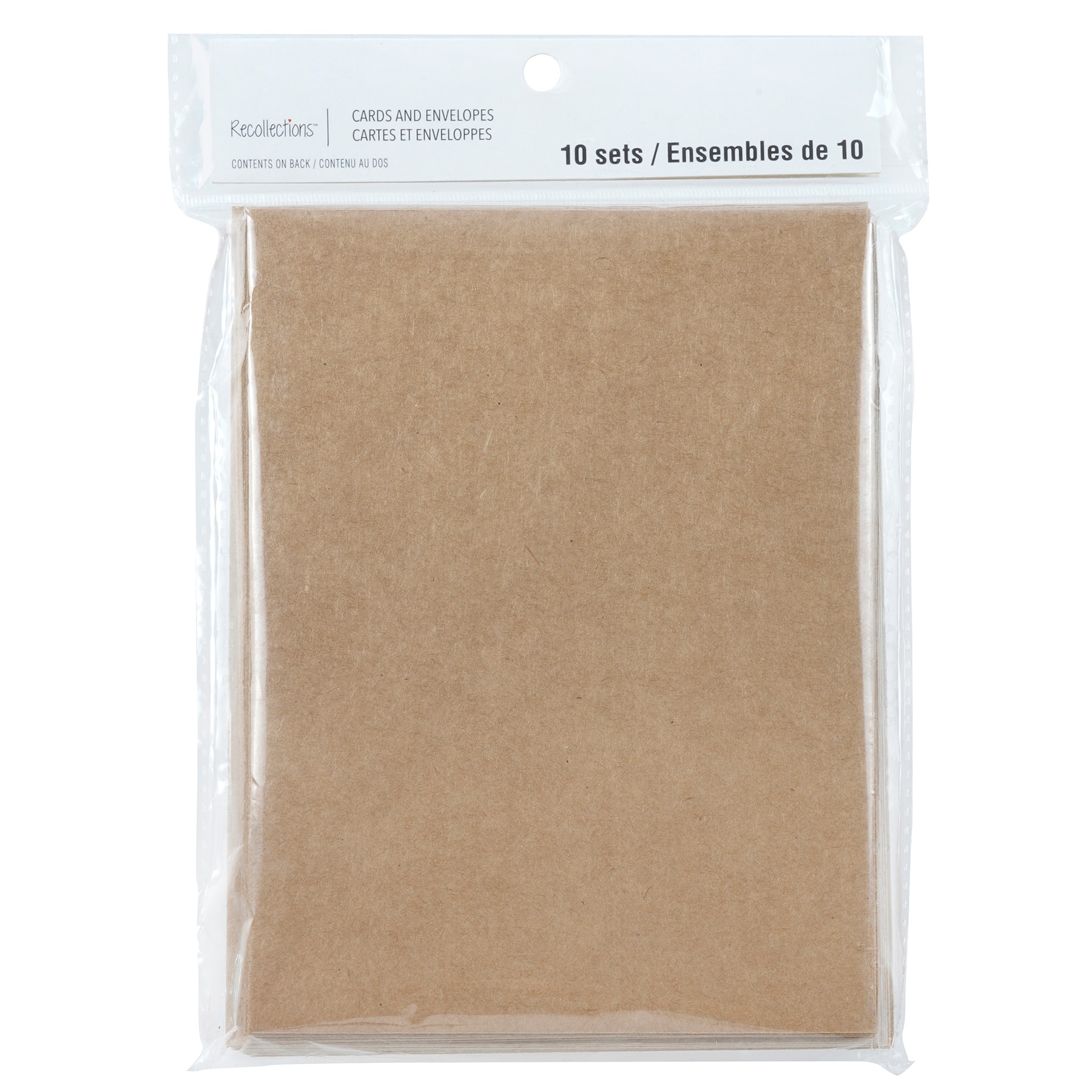 12 Packs: 10 ct. (120 total) 5" x 7" Kraft Folded Cards & Envelopes by Recollections™