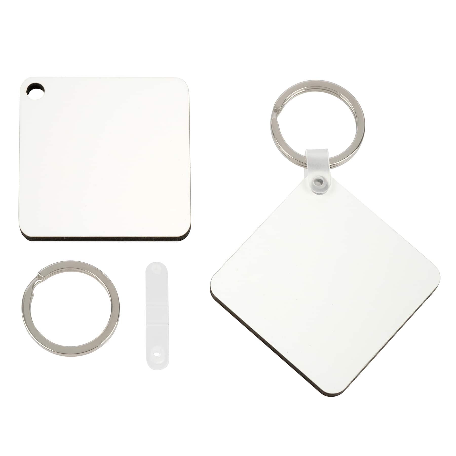 12 Packs: 4 ct. (48 total) 1.9" Sublimation Keychains by Make Market®