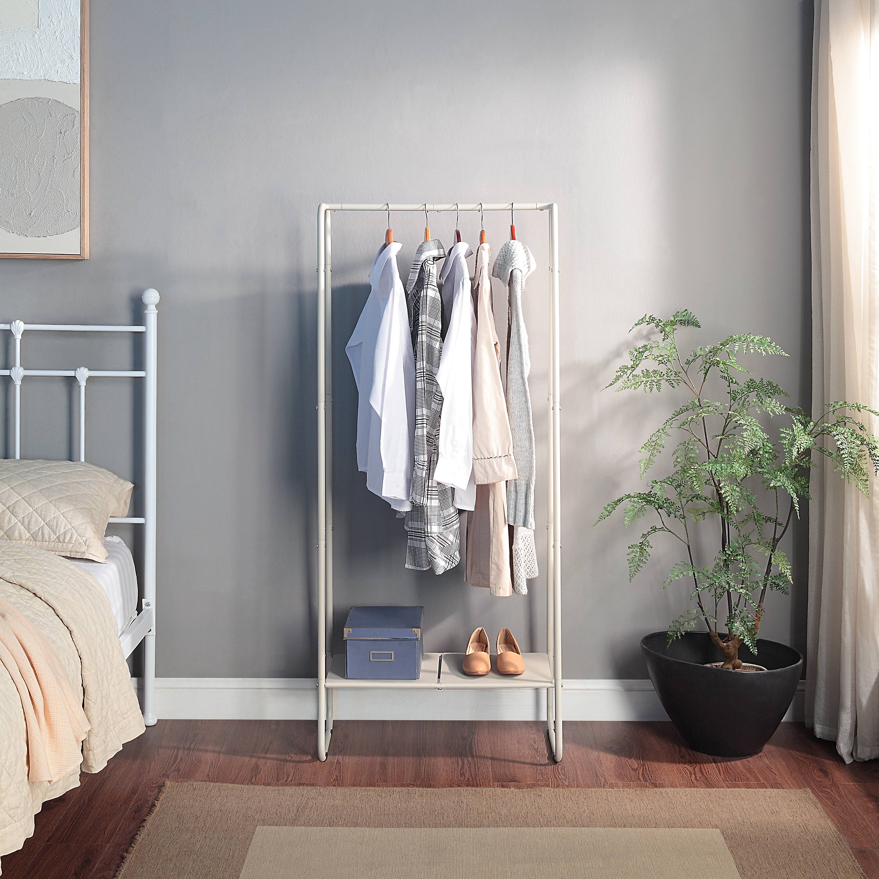 SunnyPoint White Freestanding Clothes Garment Rack