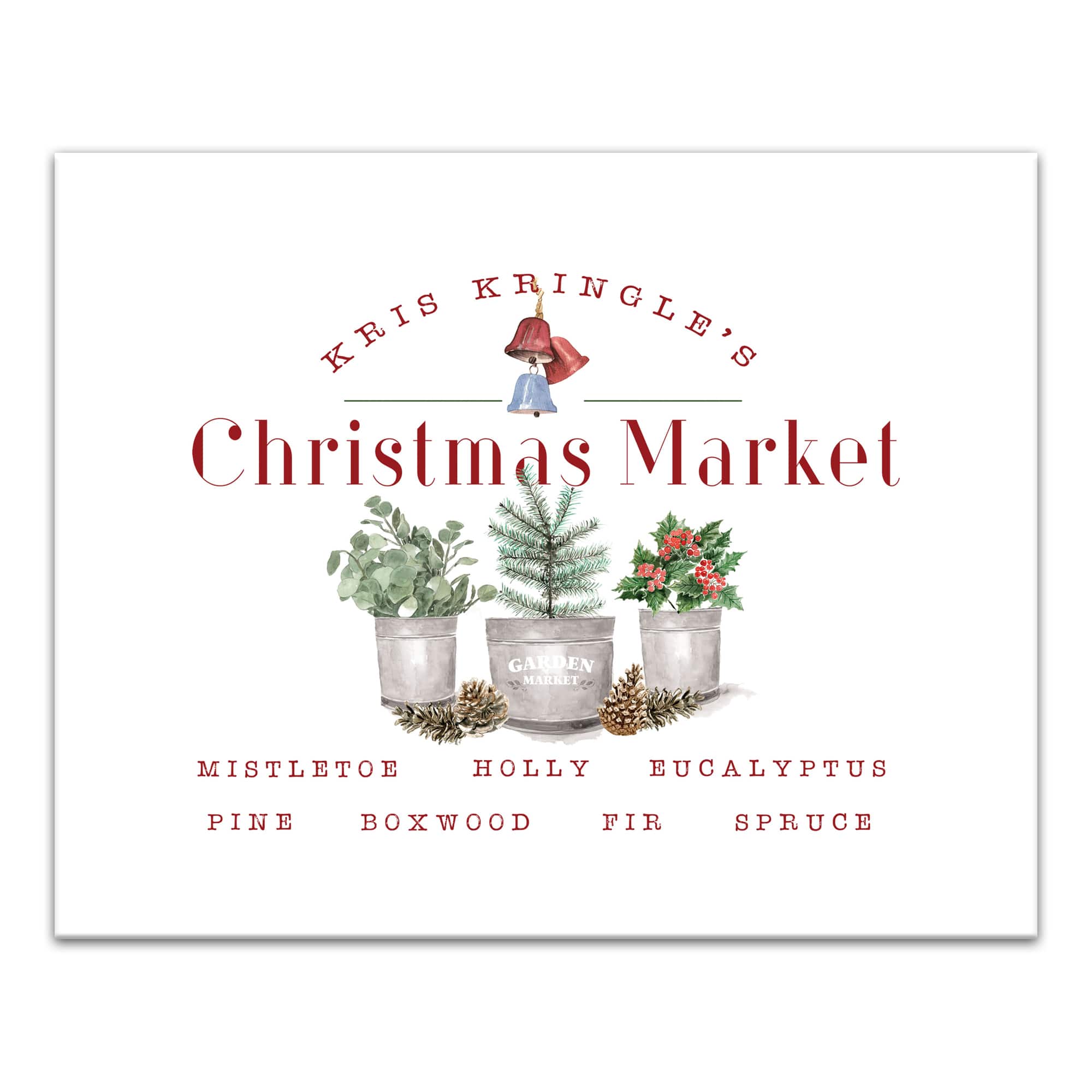 Kringle Christmas Market Canvas Wall Art