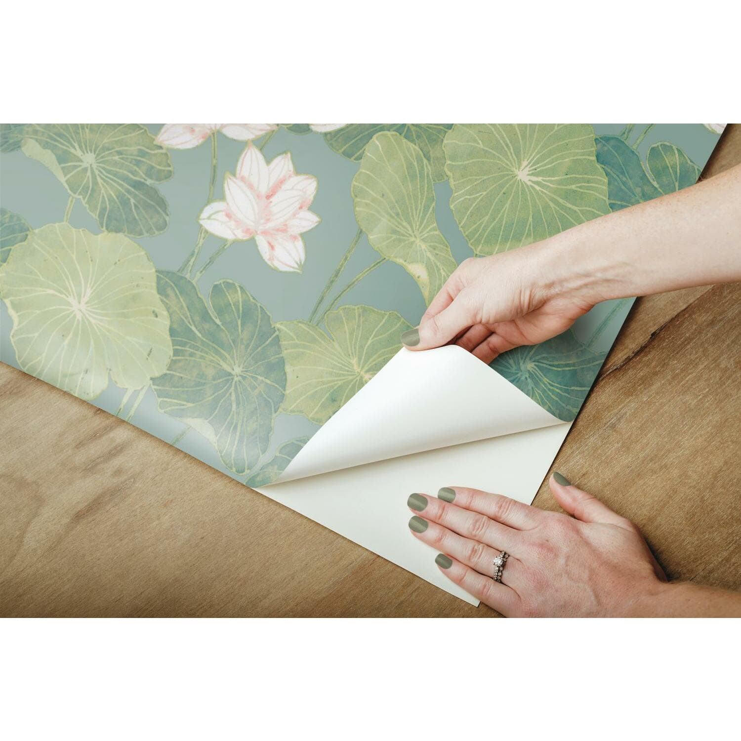 RoomMates Lily Pad Peel &#x26; Stick Wallpaper