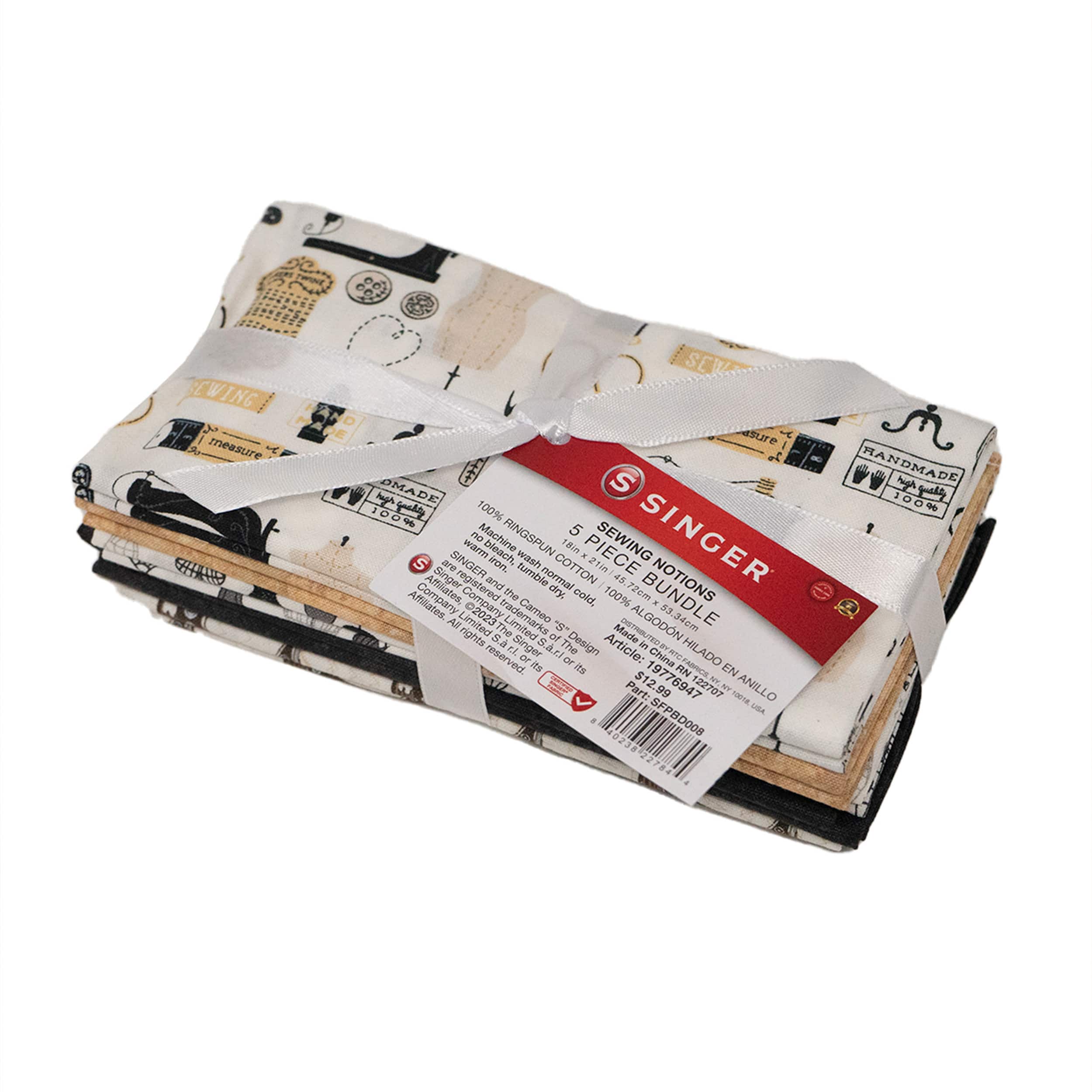 SINGER Sewing Notions Cotton Fabric Bundle
