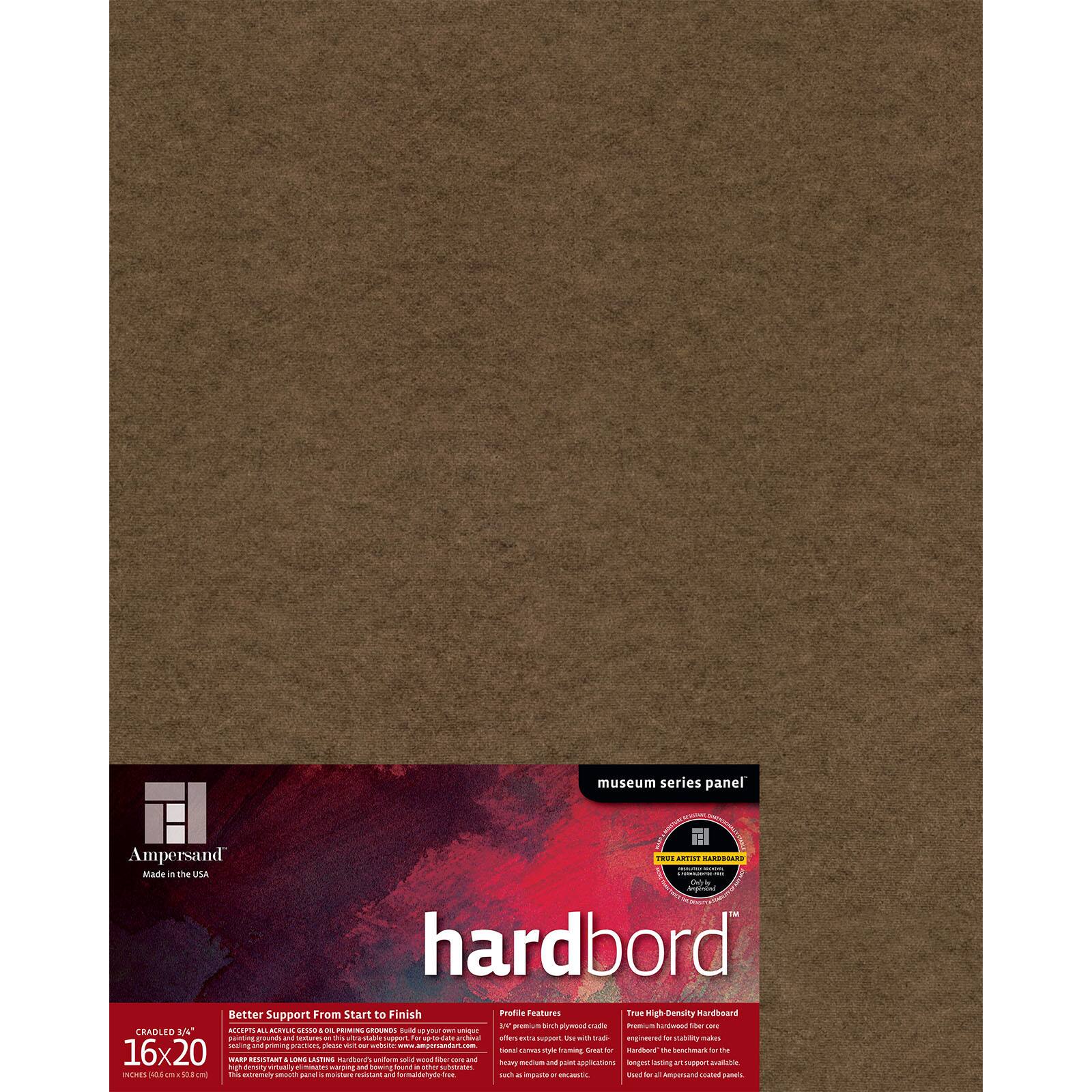 Ampersand™ Hardbord™ Museum Series Cradled 3/4" Profile Panel Wood