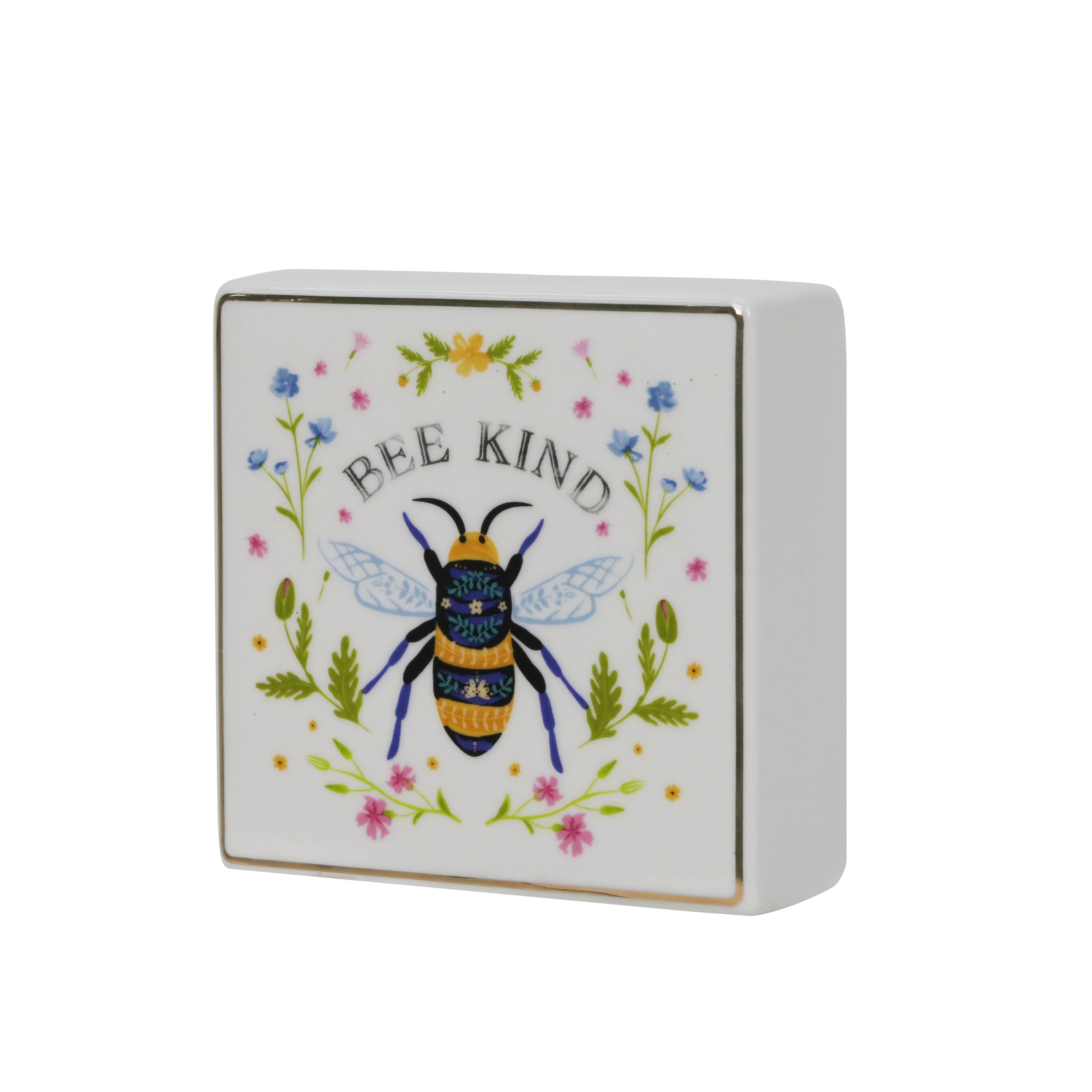 4.25&#x22; Bee Kind Tabletop Block Sign by Ashland&#xAE;