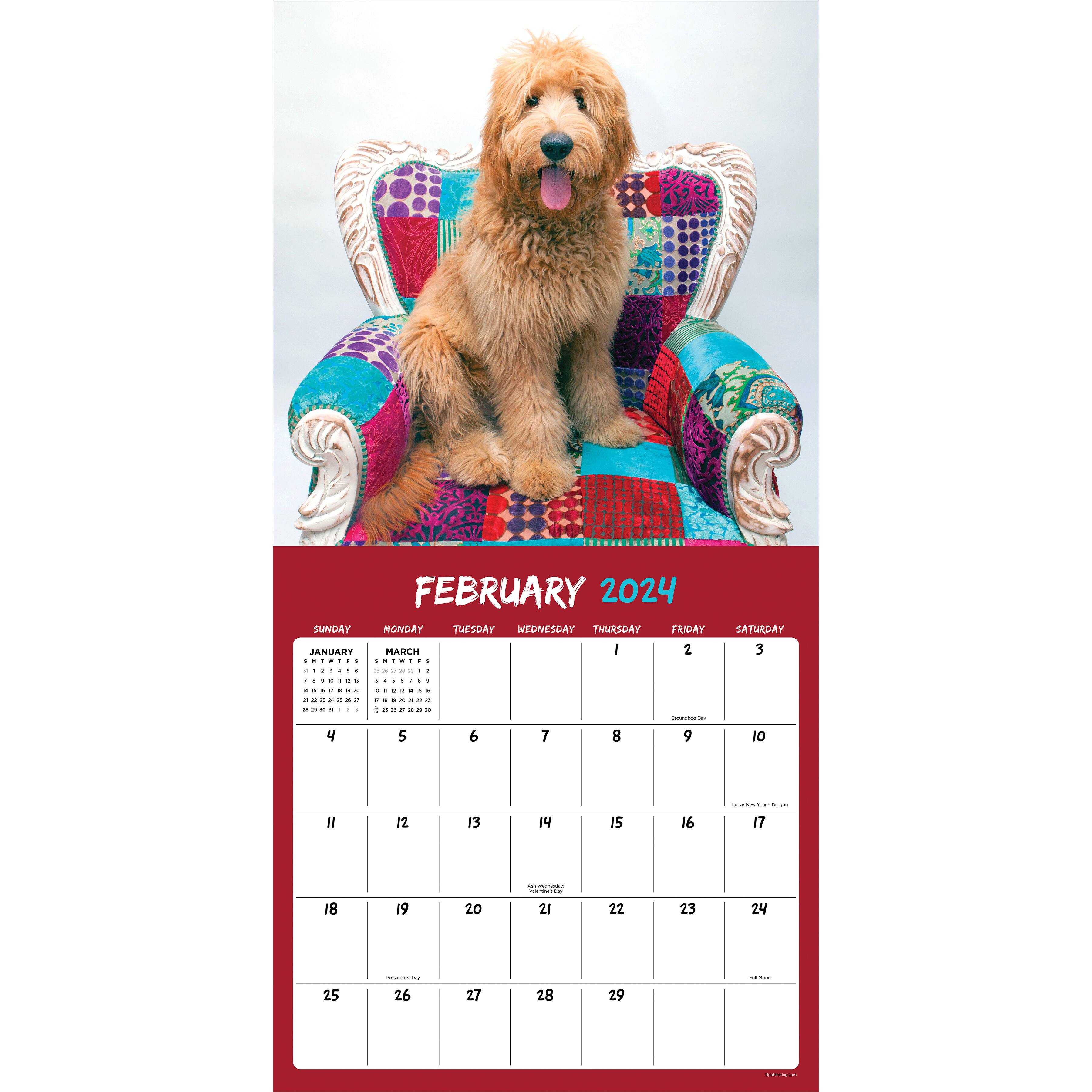 TF Publishing 2024 Mutts Wall Calendar