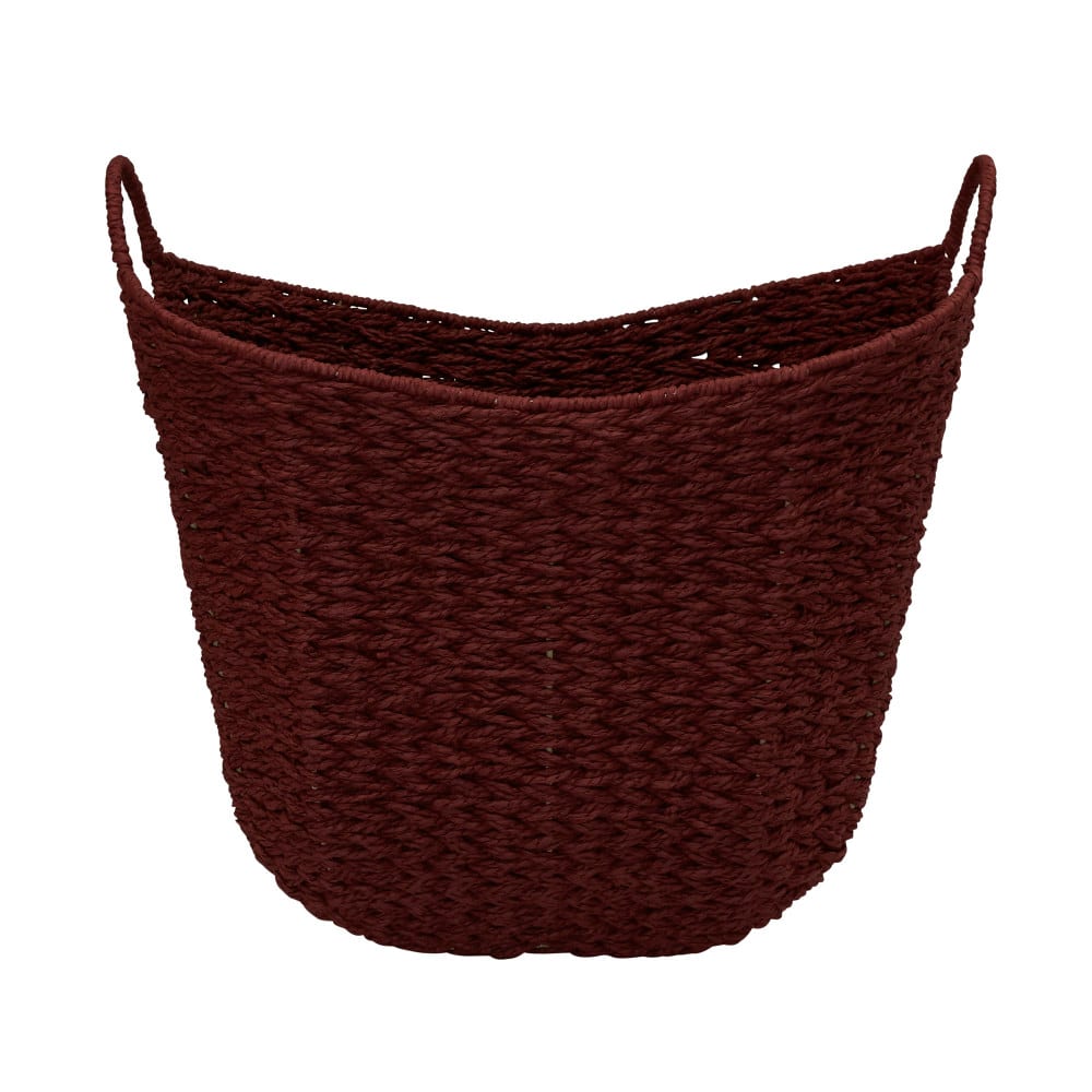Household Essentials 17.5&#x22; Woven Paper Rope Basket with Handles