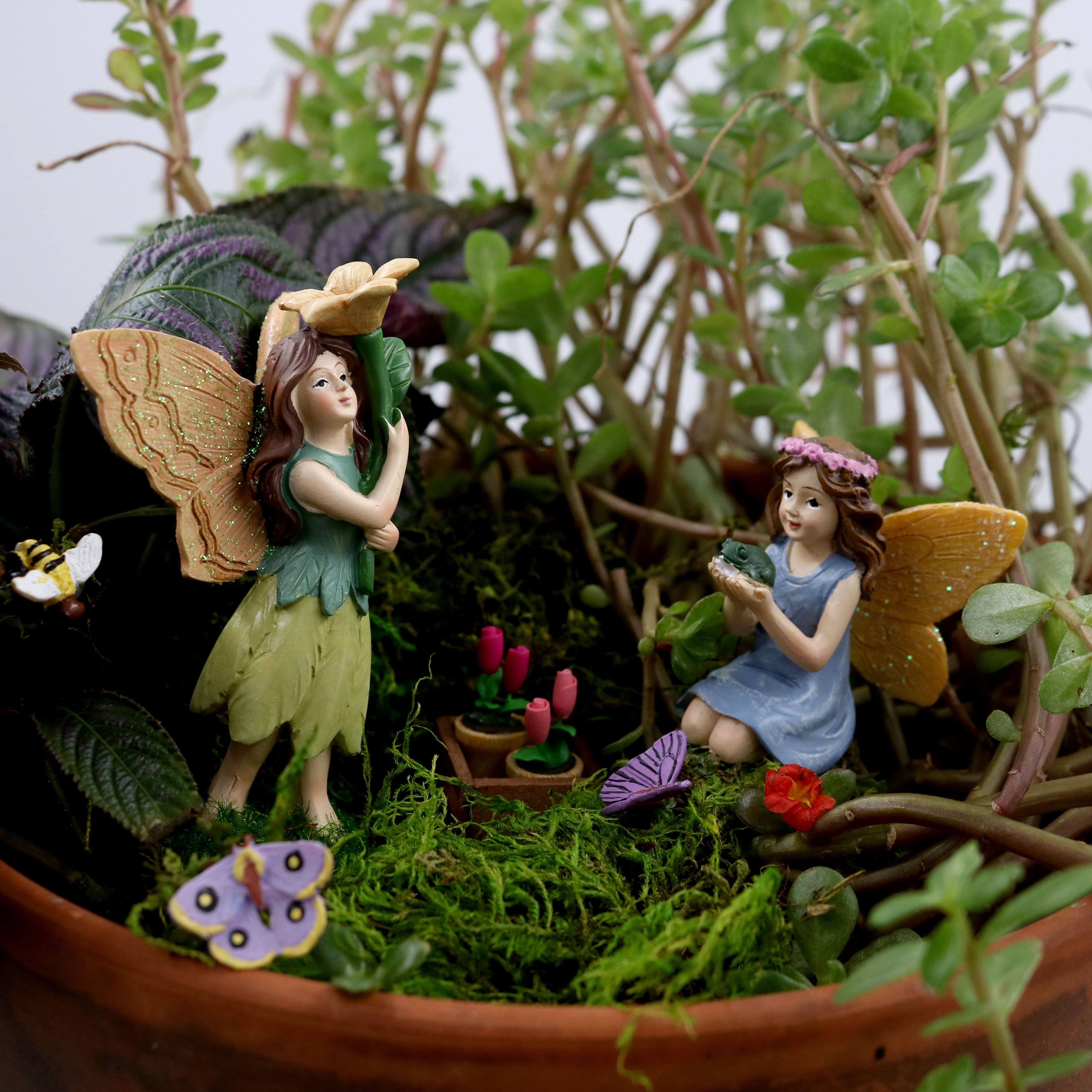 Mini Fairy with Frog Figurine by Ashland&#xAE;