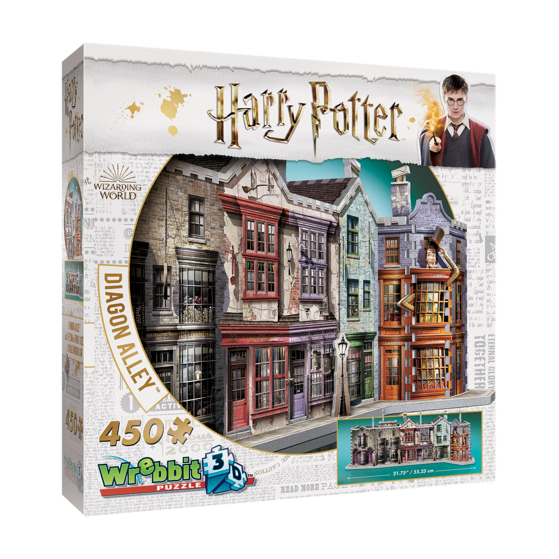Harry Potter&#x2122; Diagon Alley&#x2122; 450 Piece 3D Puzzle