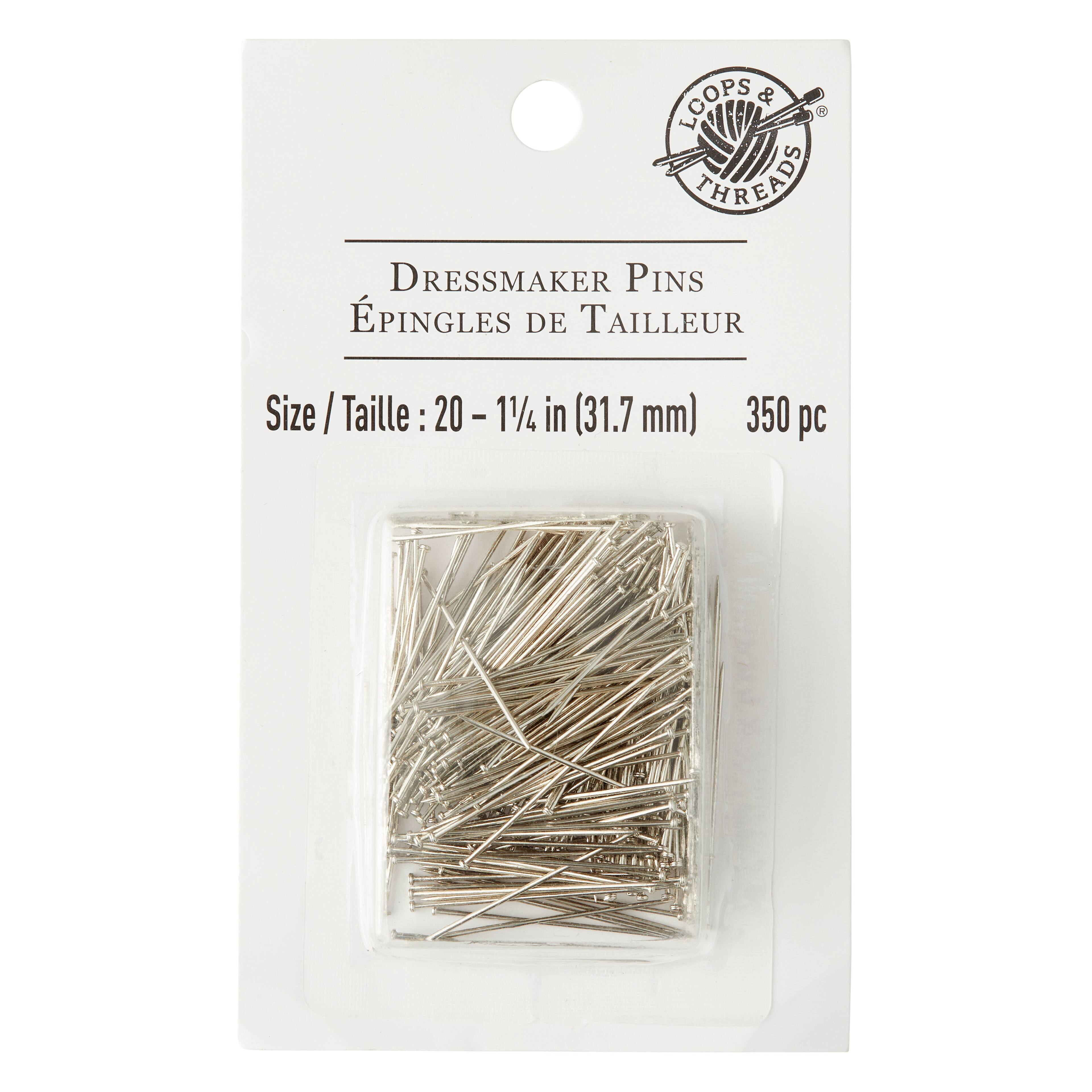12 Packs: 350 ct. (4,200 total) 1.25" Dressmaker Pins by Loops & Threads™