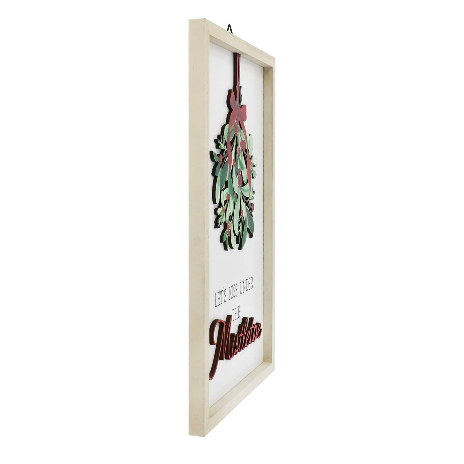 Kiss Under Mistletoe Framed Wall D&#xE9;cor by Ashland&#xAE;