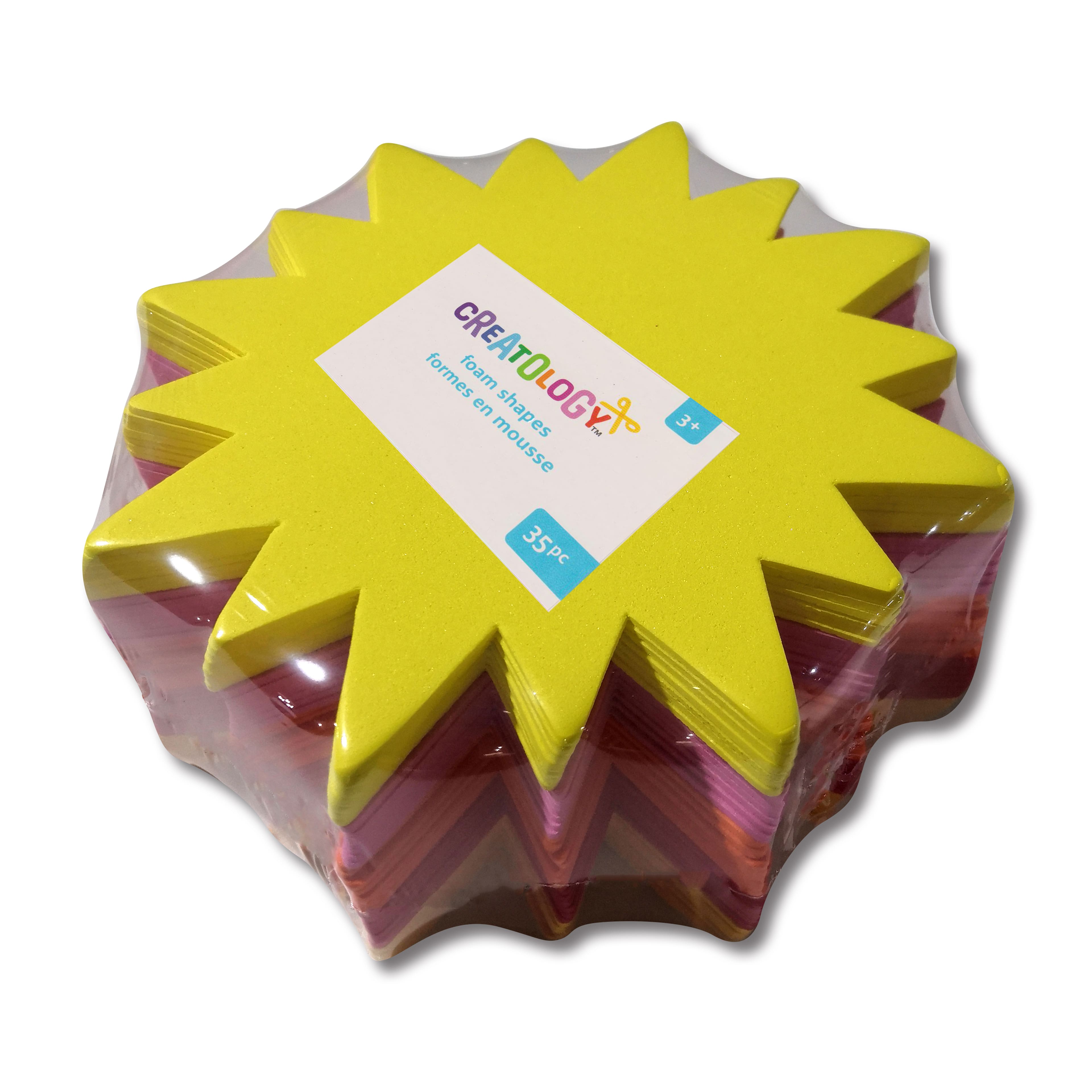 12 Packs: 35 ct. (420 total) 6.5" Sun Foam Shapes by Creatology™