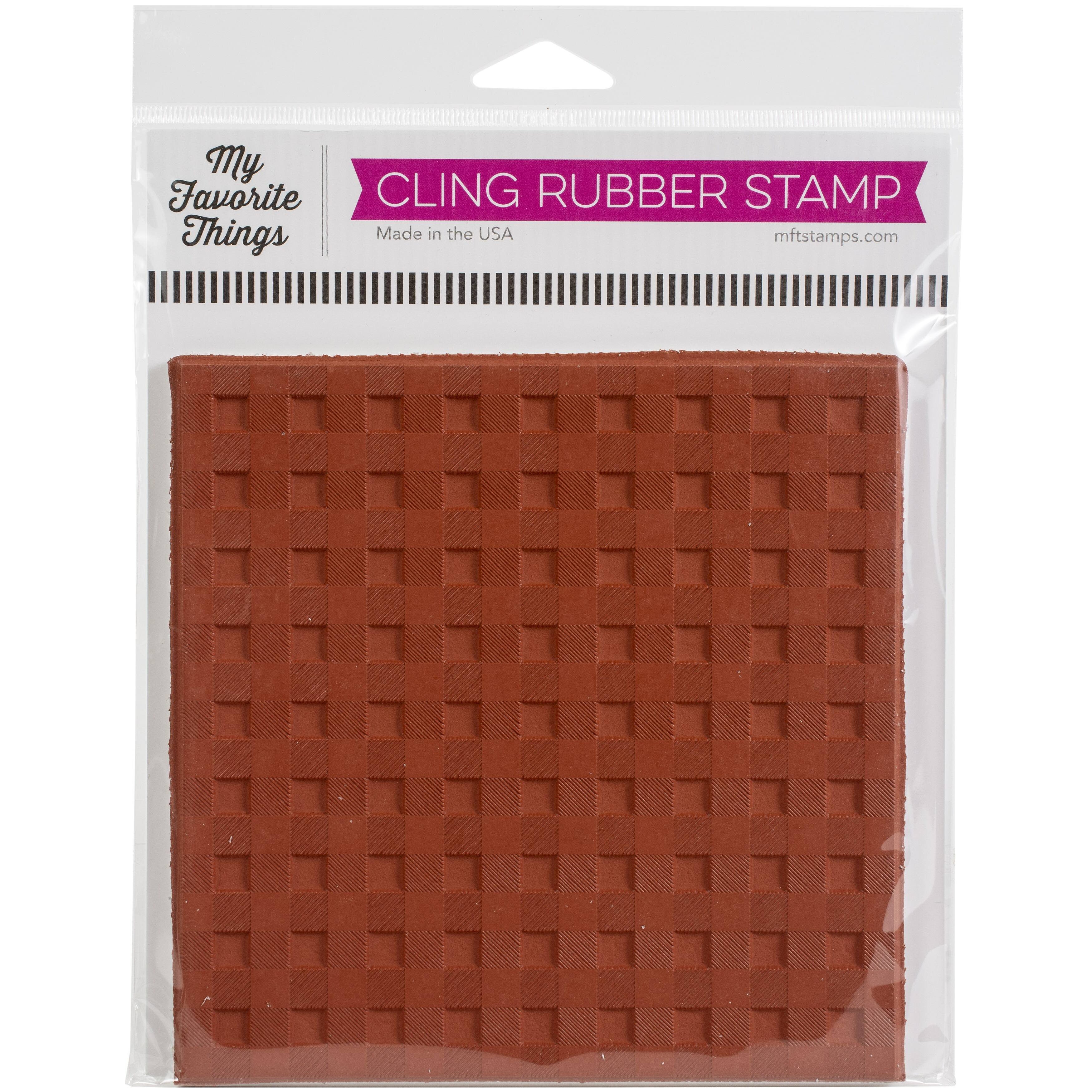 My Favorite Things® Buffalo Plaid Background Cling Rubber Stamp