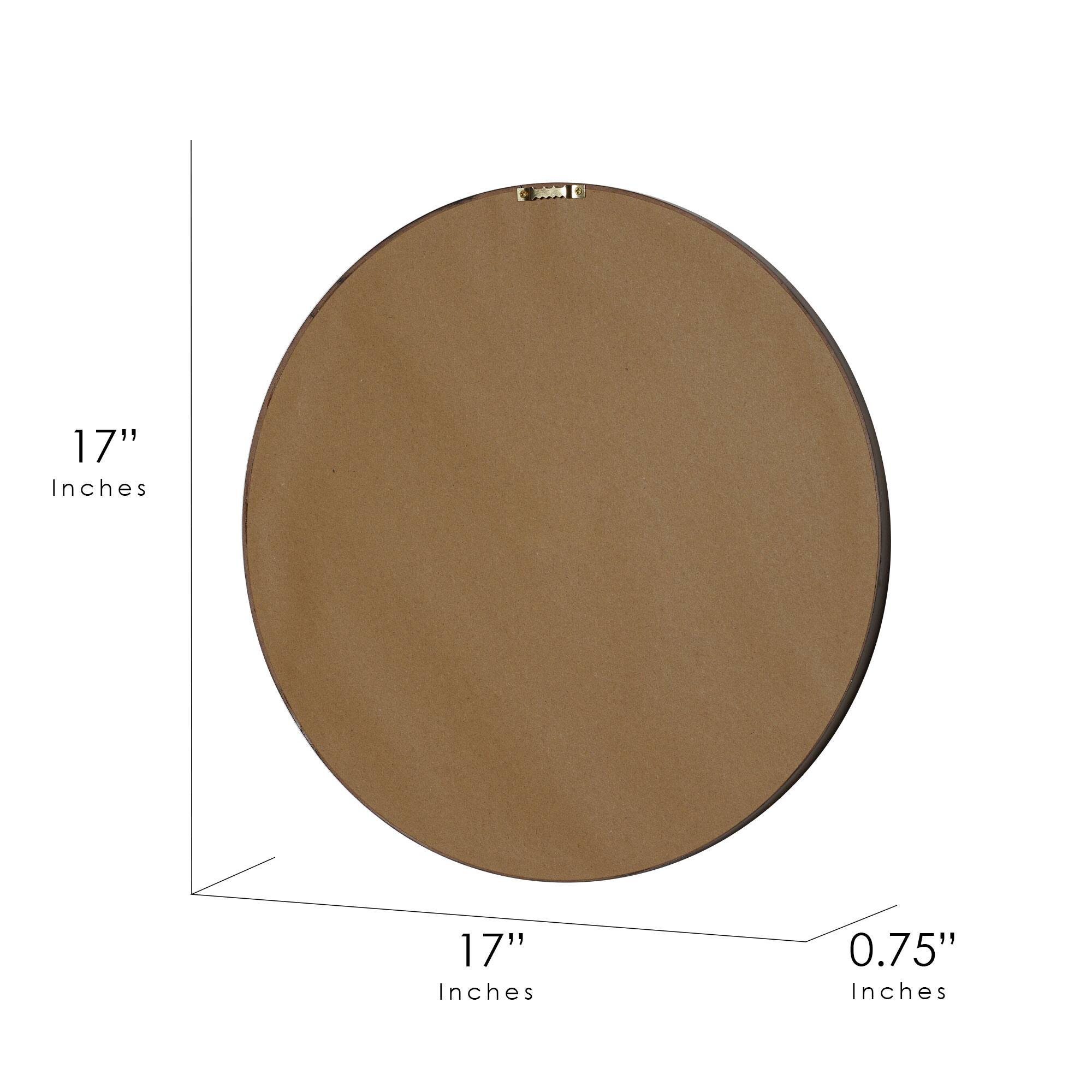 American Art Decor™ 17" Brown and Boho Rustic Farmhouse Wood Framed Wall Medallion