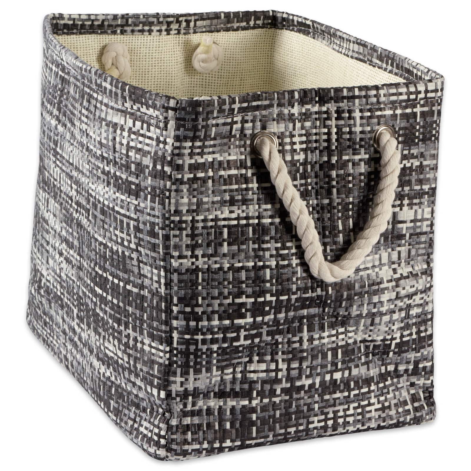 DII® Large Tweed Rectangle Woven Paper Storage Bin