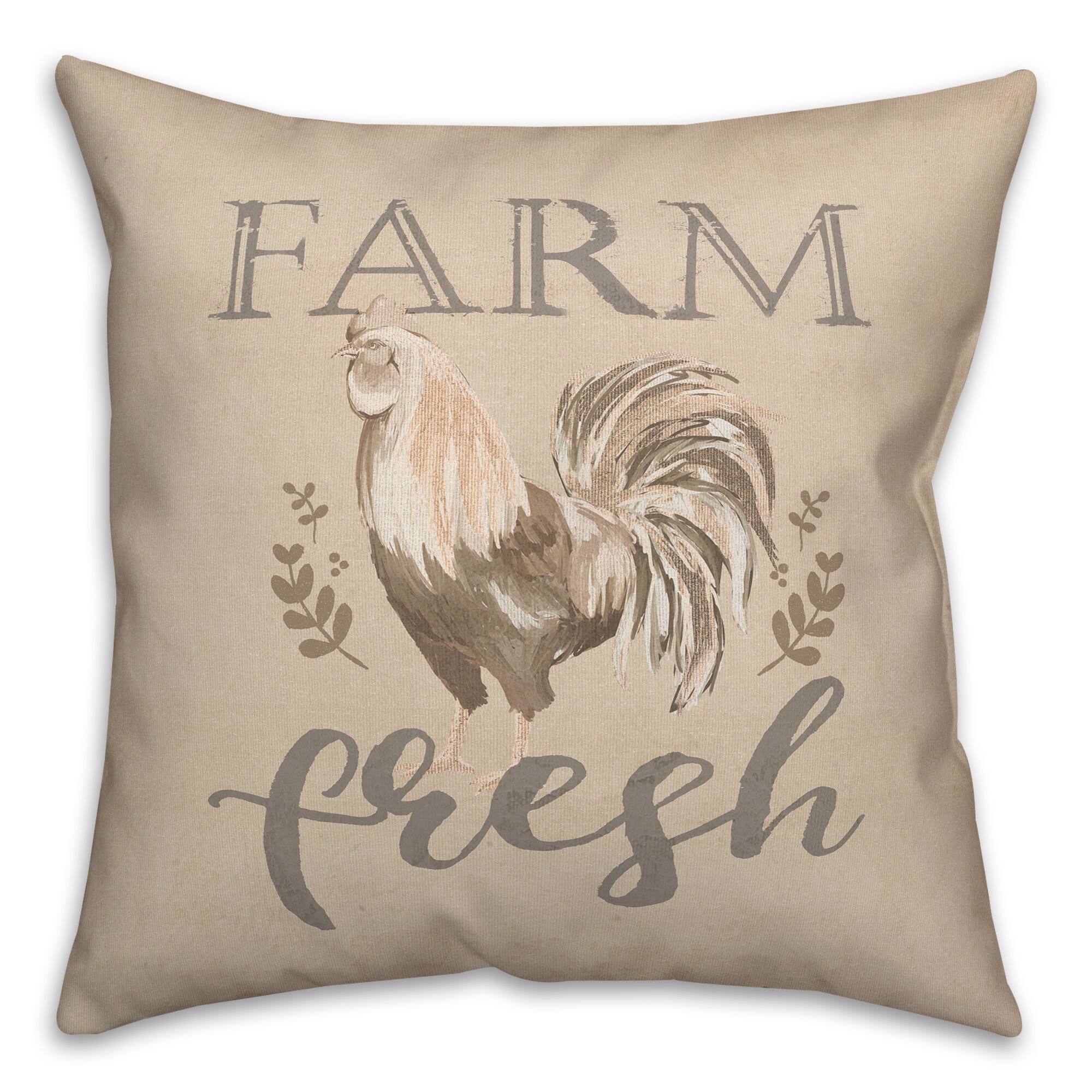 Farm Fresh 18" x 18" Throw Pillow