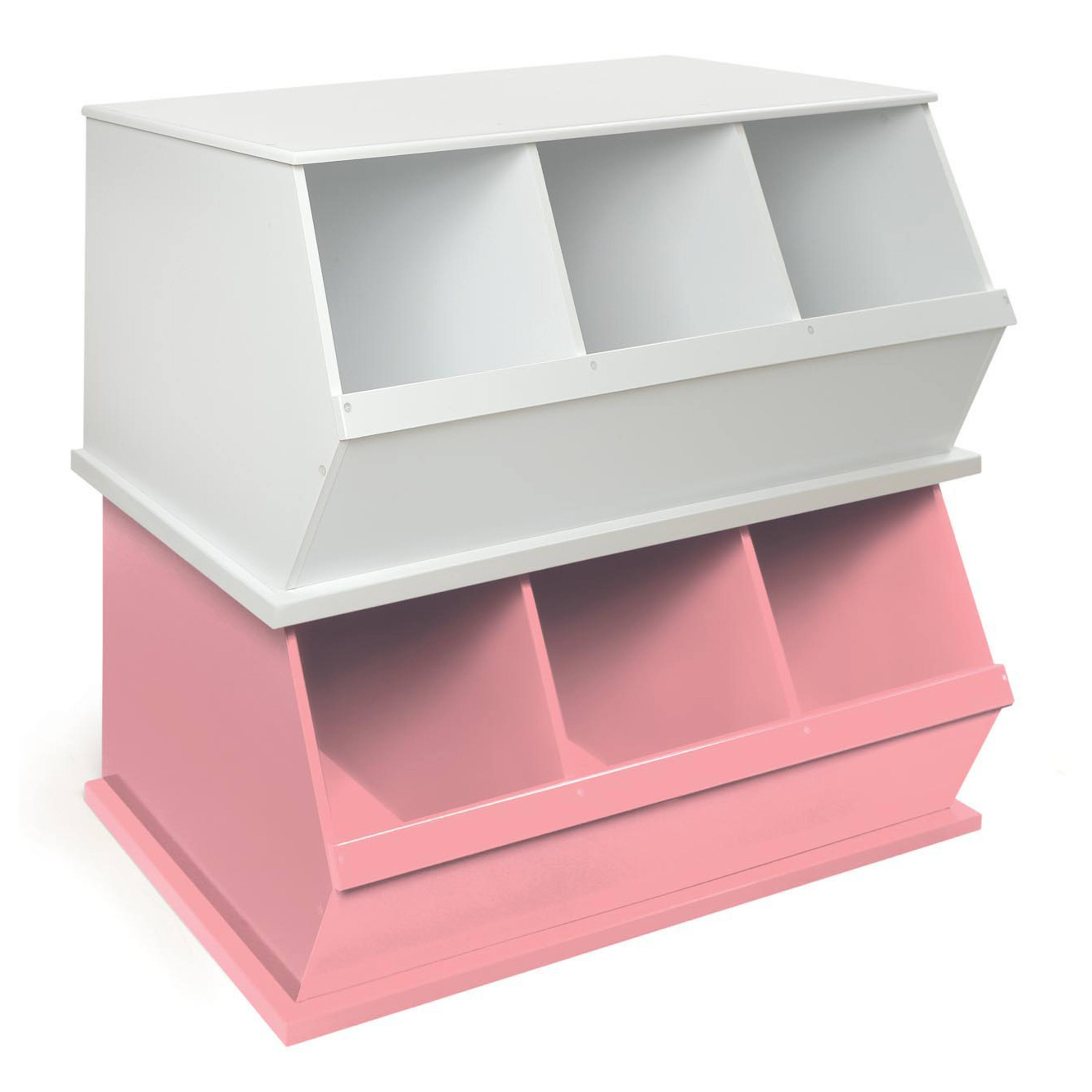 Badger Basket 3 Bin Stackable Storage Cubby