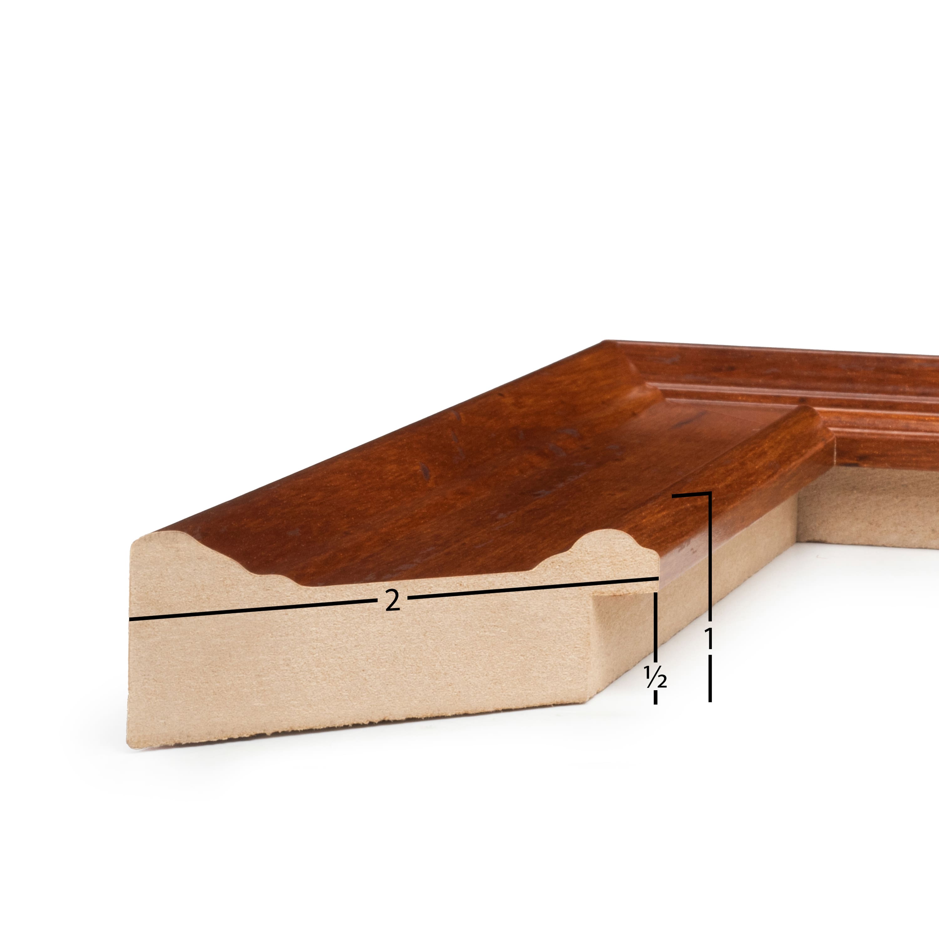 Frame USA Honey Beveled Brown Single Image Picture Frame with Mat