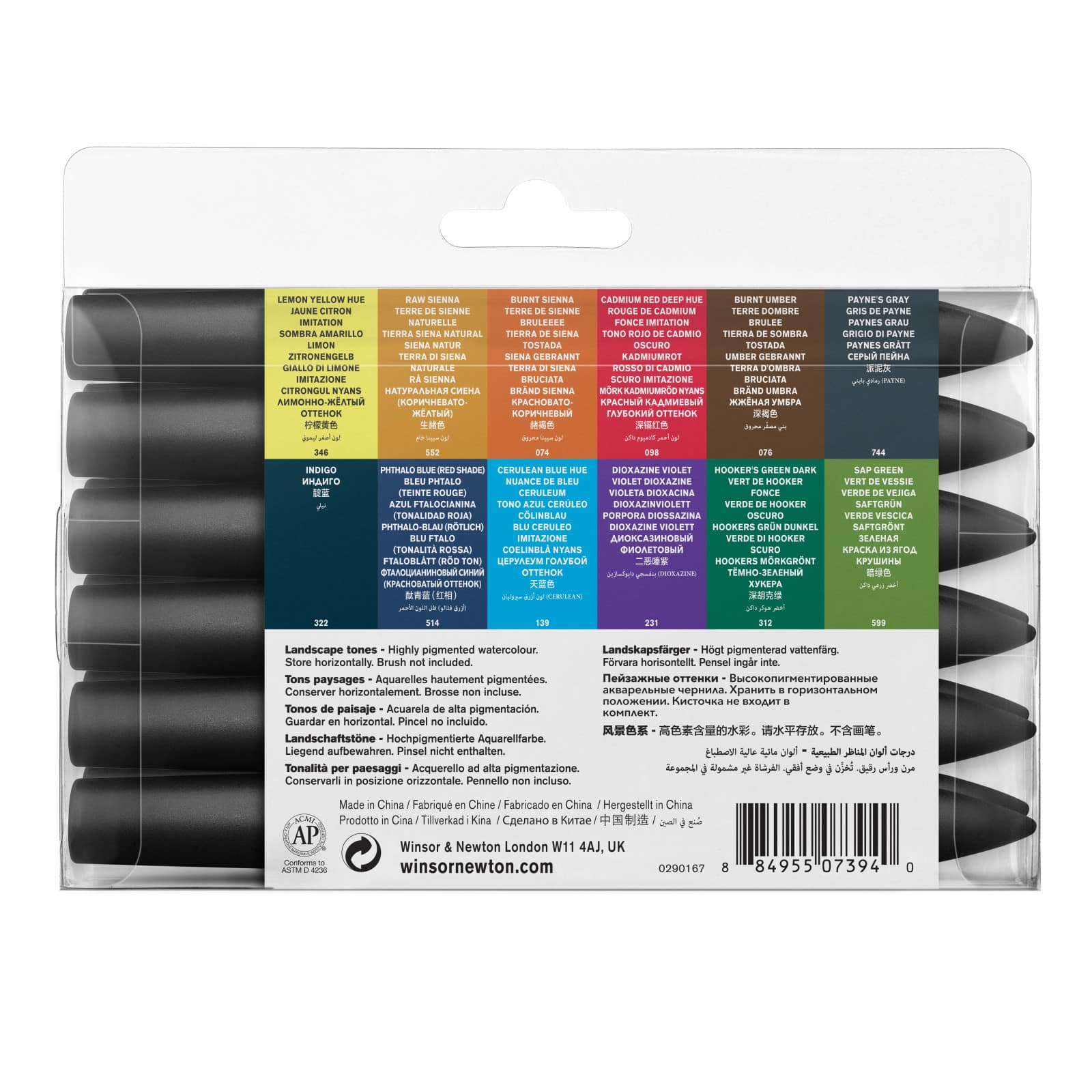 Winsor & Newton® ProMarker™ Landscape Tones 12 Watercolor Marker Set