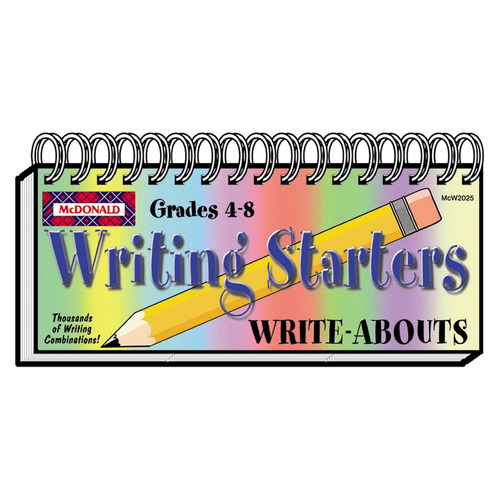 McDonald Publishing&#xAE; 2-Pack Writing Starters Write-Abouts, Grades 4-8