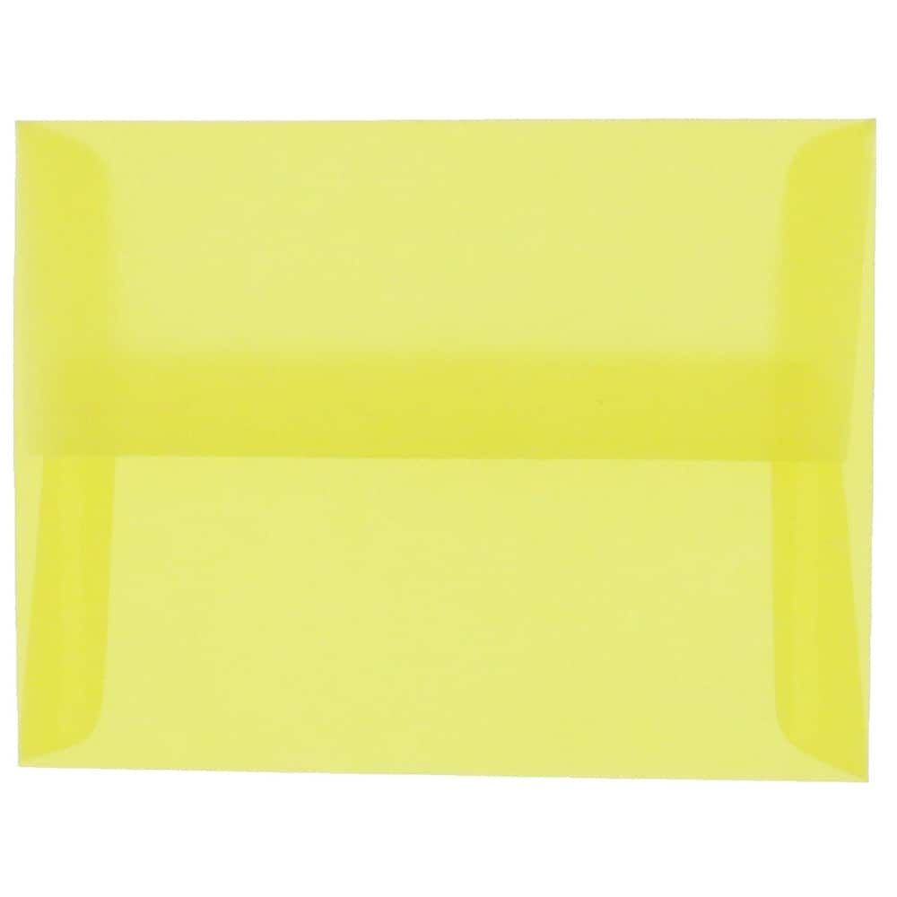 JAM Paper 6.5 x 6.5 Translucent Vellum Envelopes, 50ct.