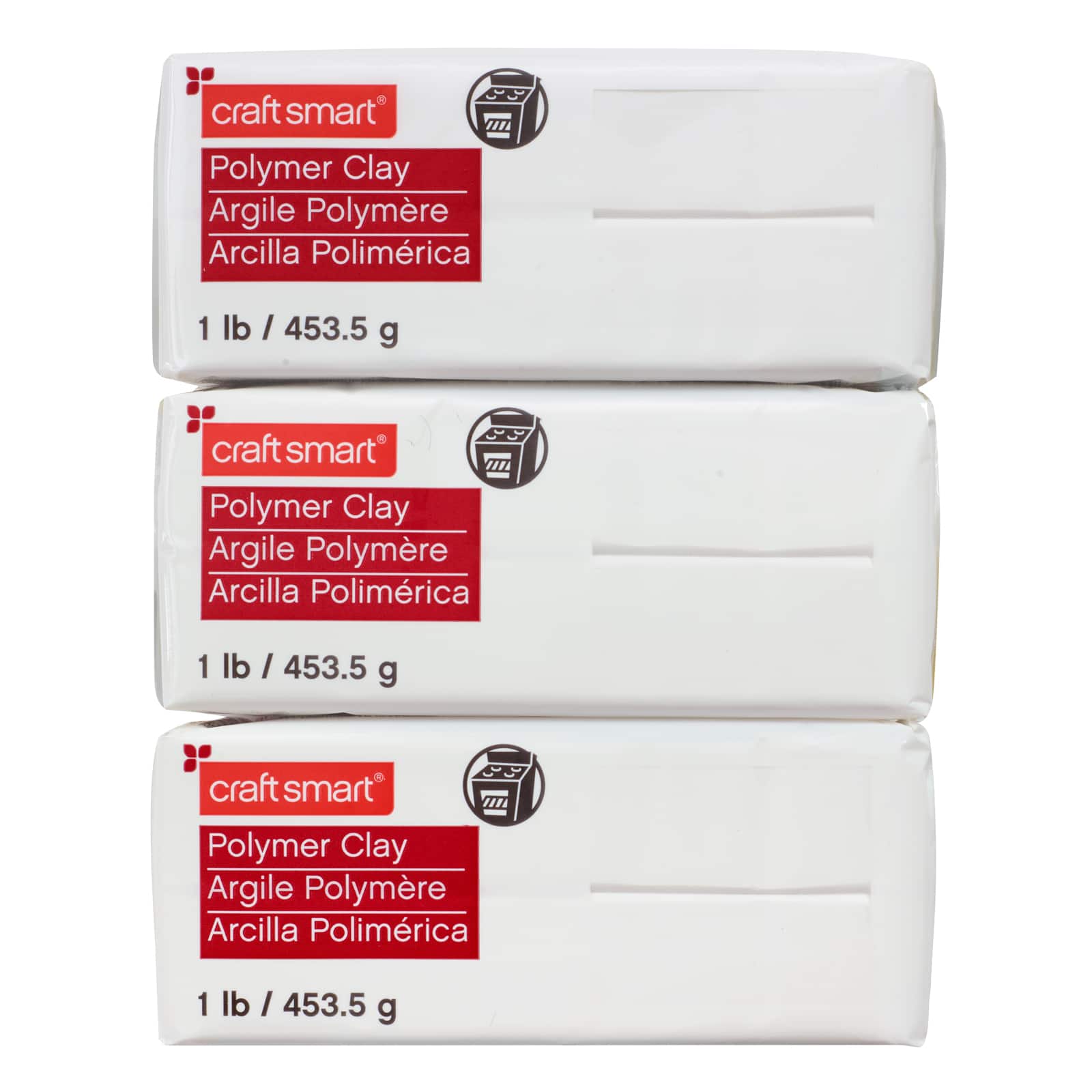 6 Pack: 3lb. White Oven-Bake Polymer Clay by Craft Smart®