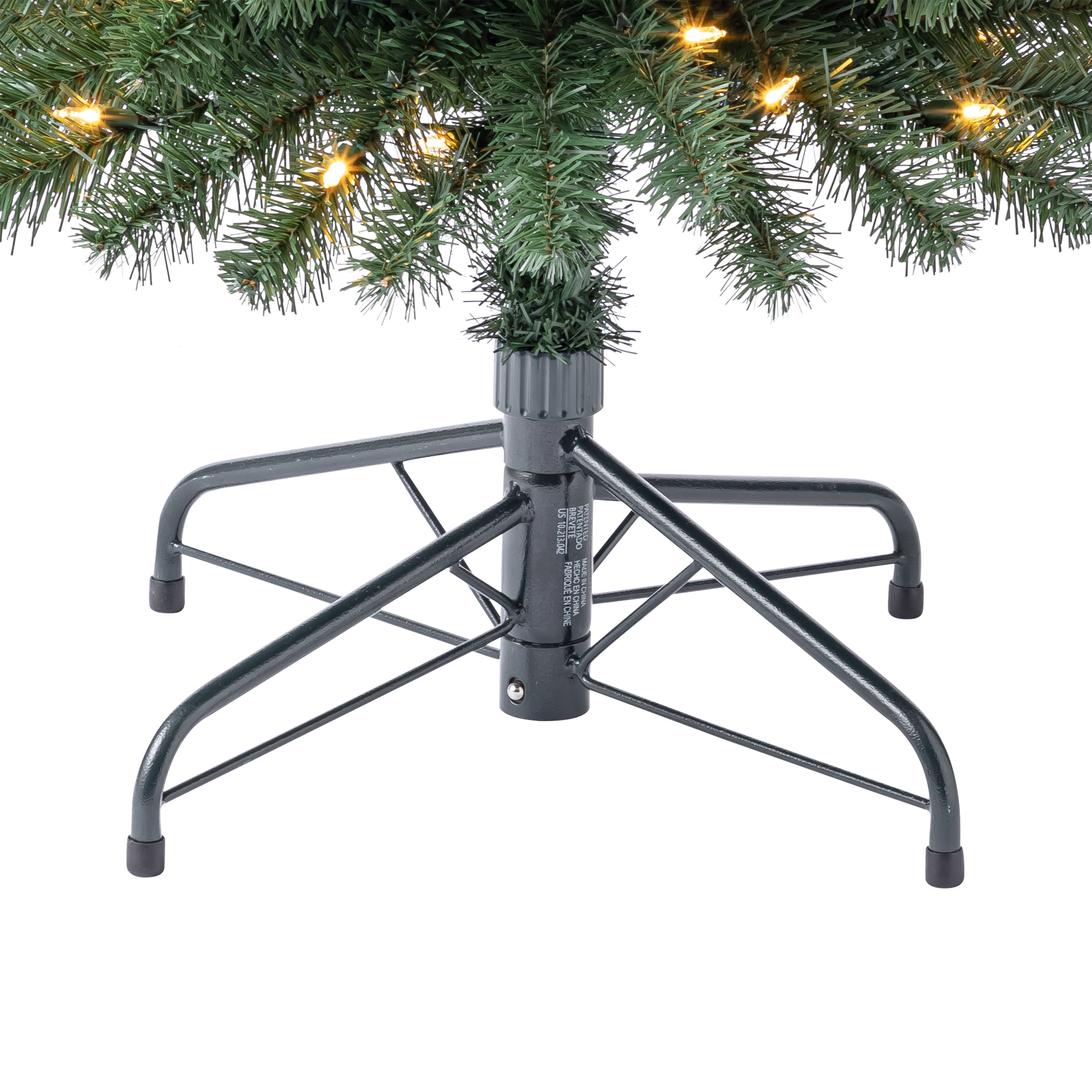 7ft. Pre-Lit Pencil Artificial Christmas Tree, Warm White Mini LED Lights by Ashland&#xAE;