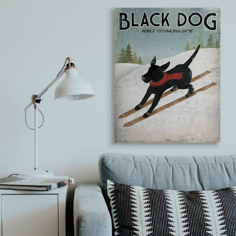 Stupell Industries Black Dog Ski Company Wall Art