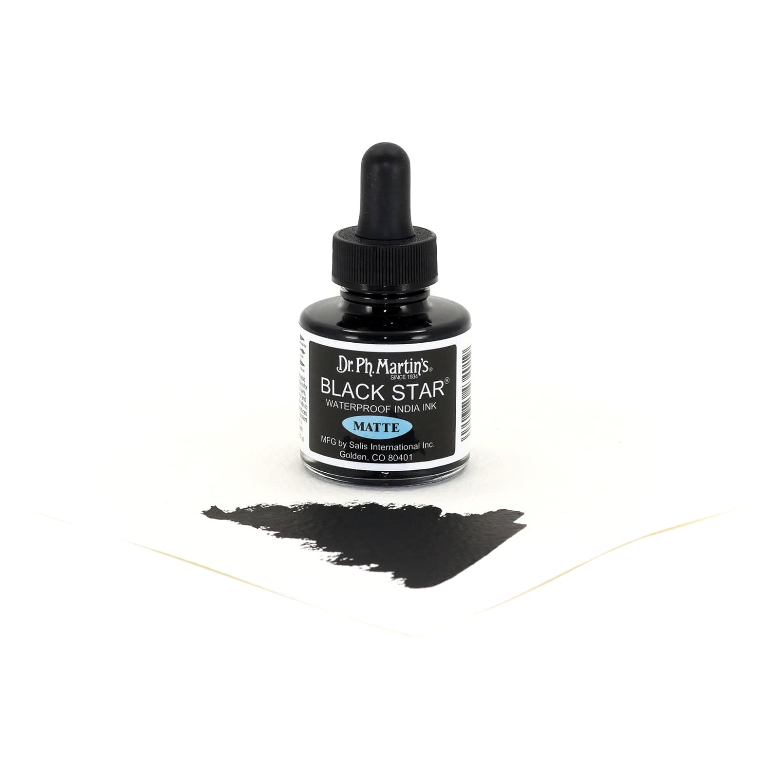 Dr. Ph. Martin&#x27;s&#xAE; Black Star&#xAE; Waterproof India Ink, Matte