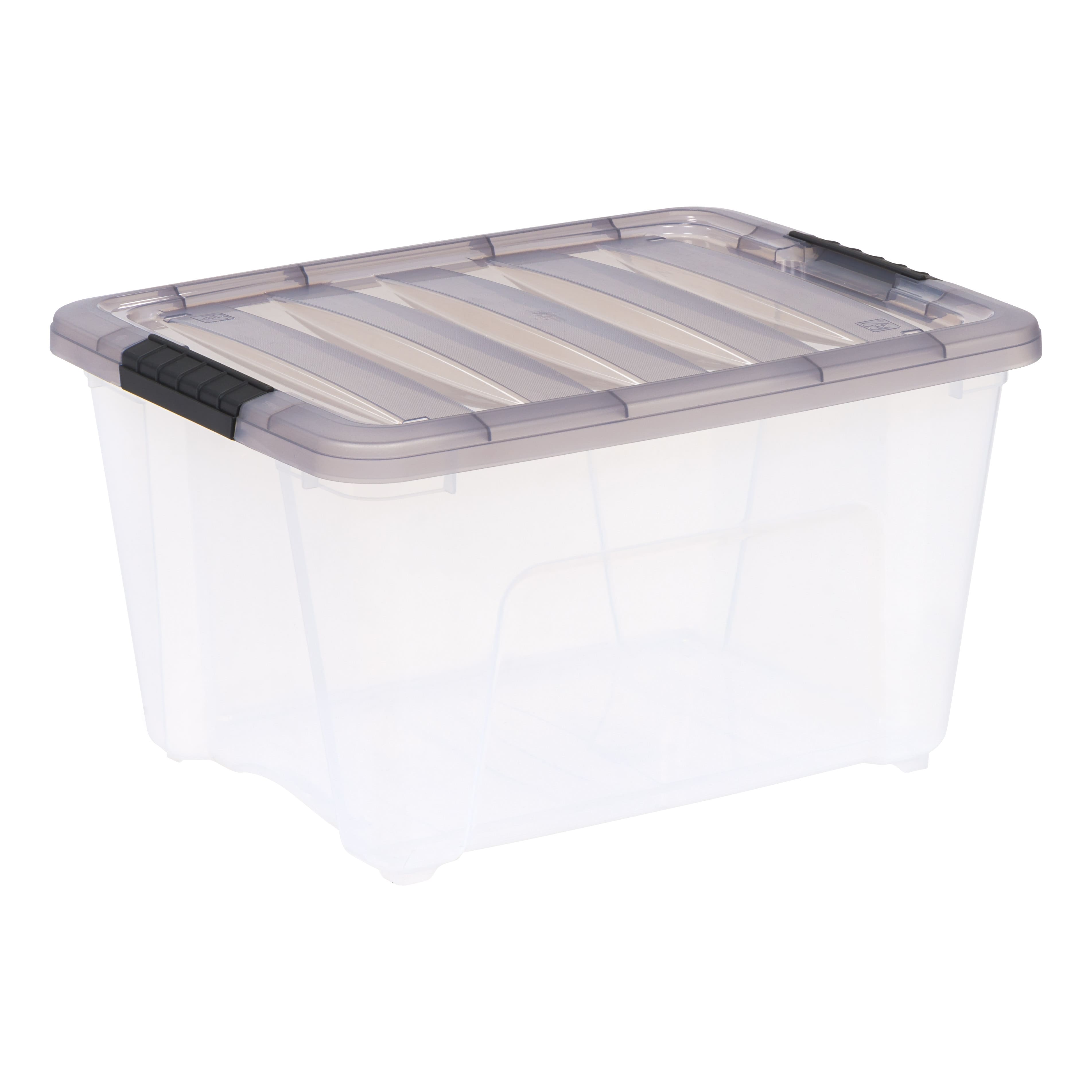 IRIS® Stack & Pull™ Clear Storage Box with Gray Lid | Michaels