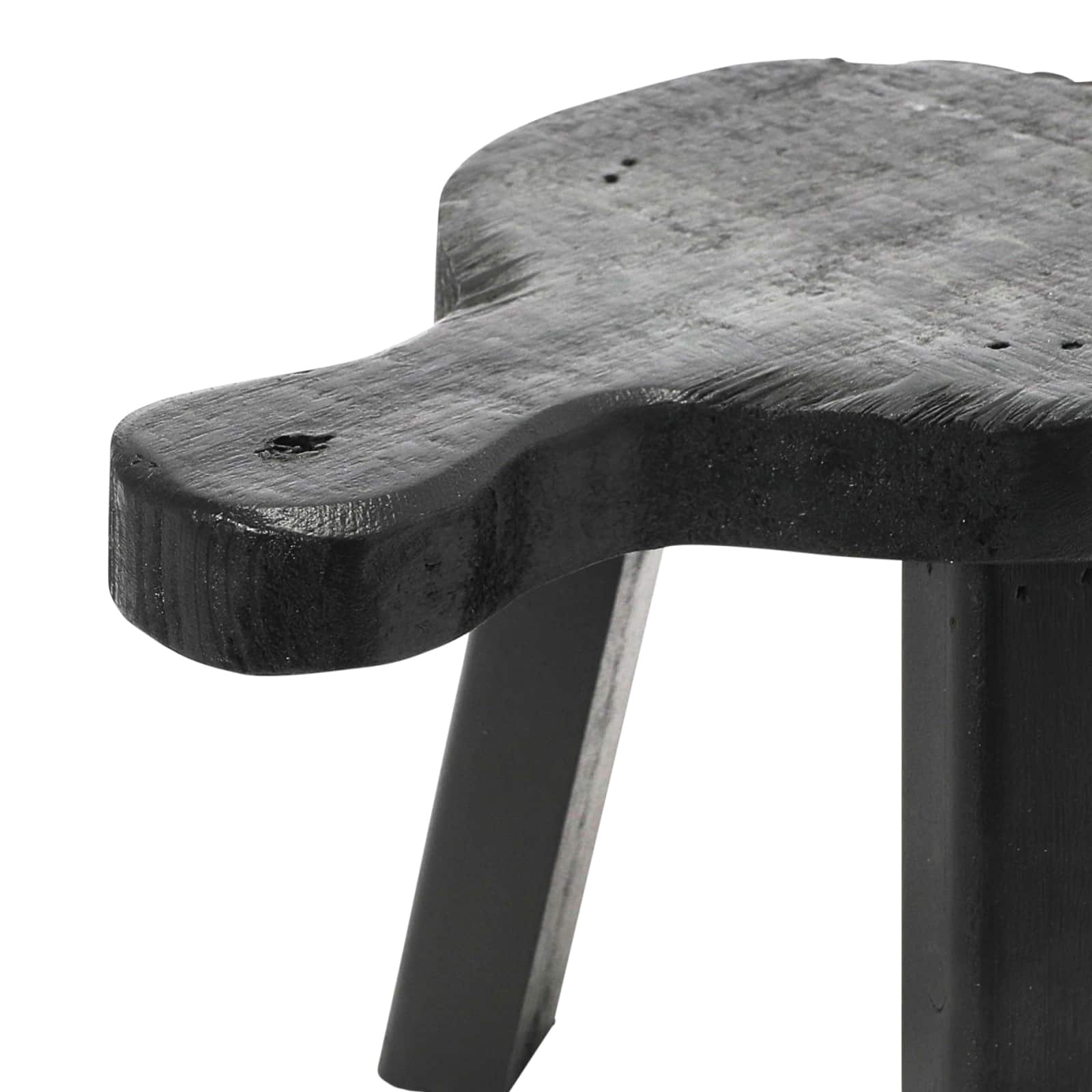 Hello Honey® 9.5" Black Decorative Smooth Wood Pedestal