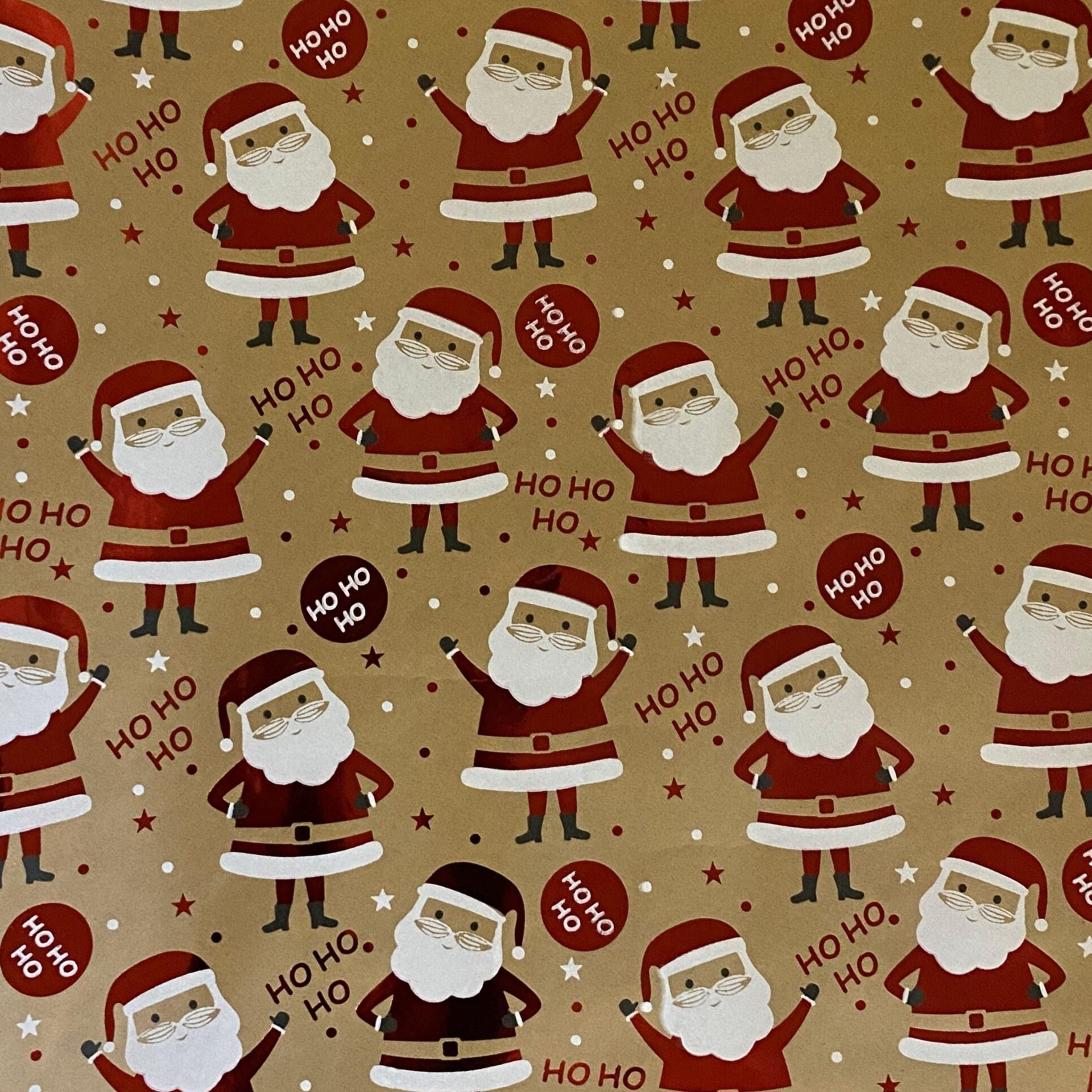 Santa Kraft Wrapping Paper by Celebrate It&#x2122;