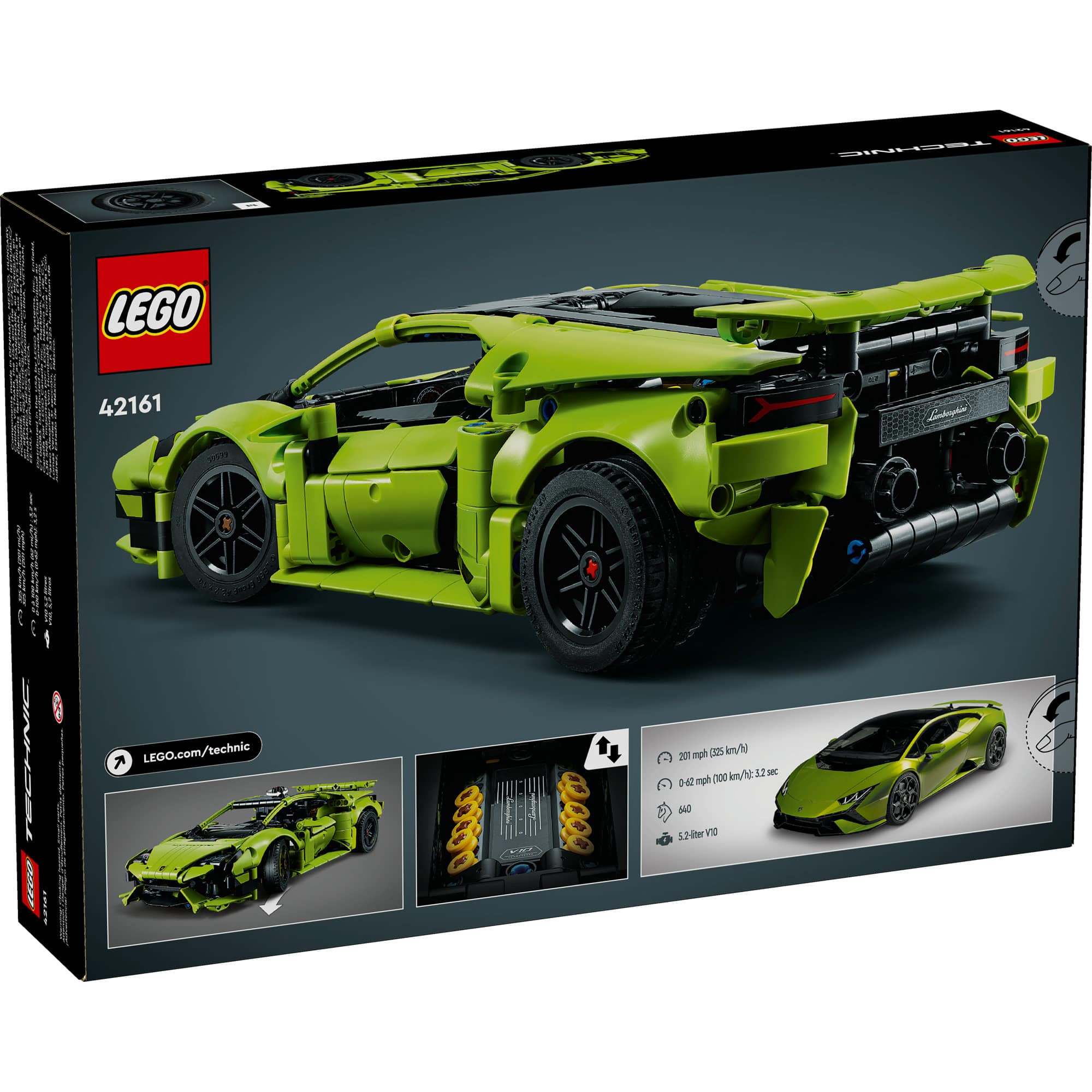 LEGO&#xAE; Technic&#x2122; Lamborghini Hurac&#xE1;n Tecnica 42161 Building Toy Set (806 Pieces)