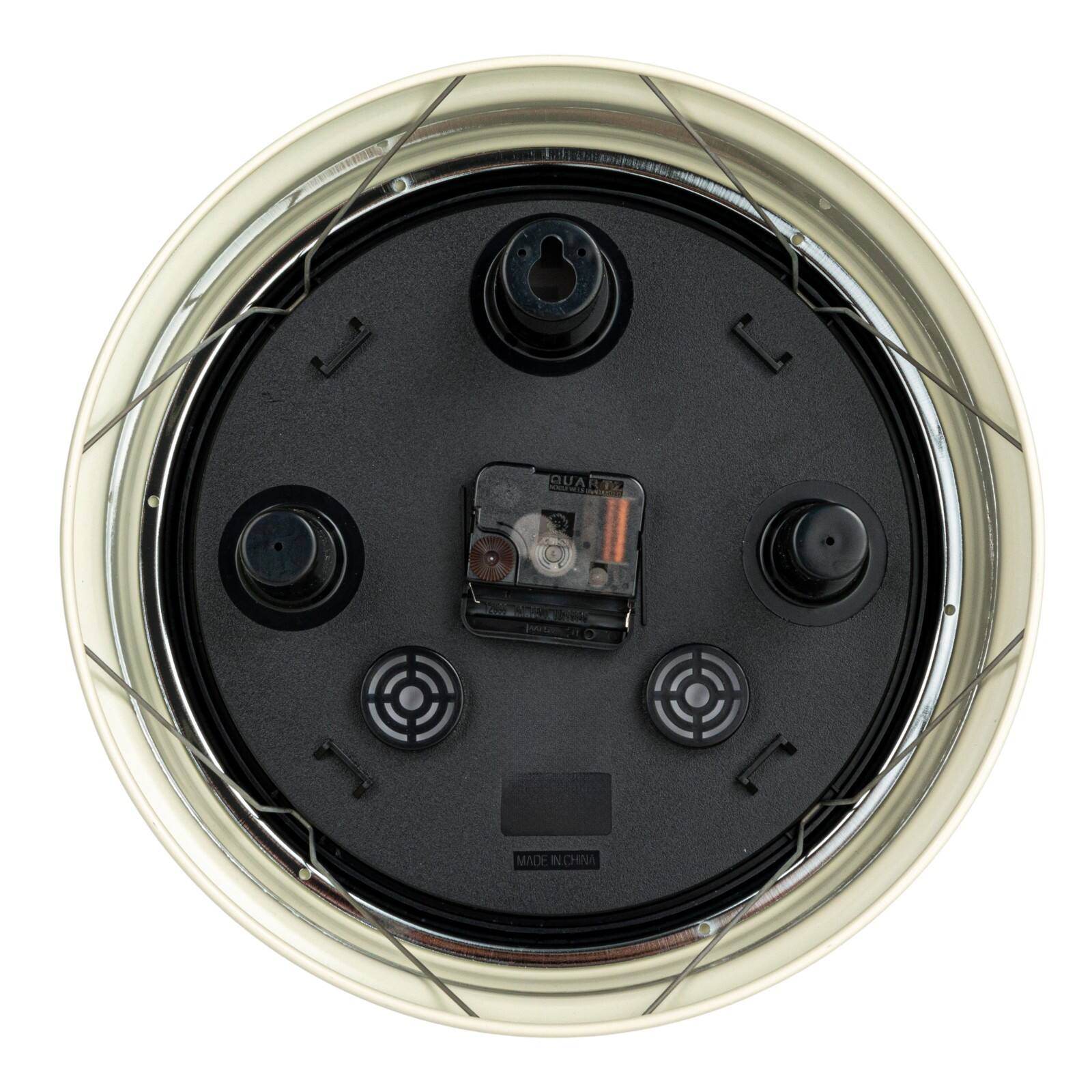 Hello Honey® 12" Cream Chic Round Wall Clock