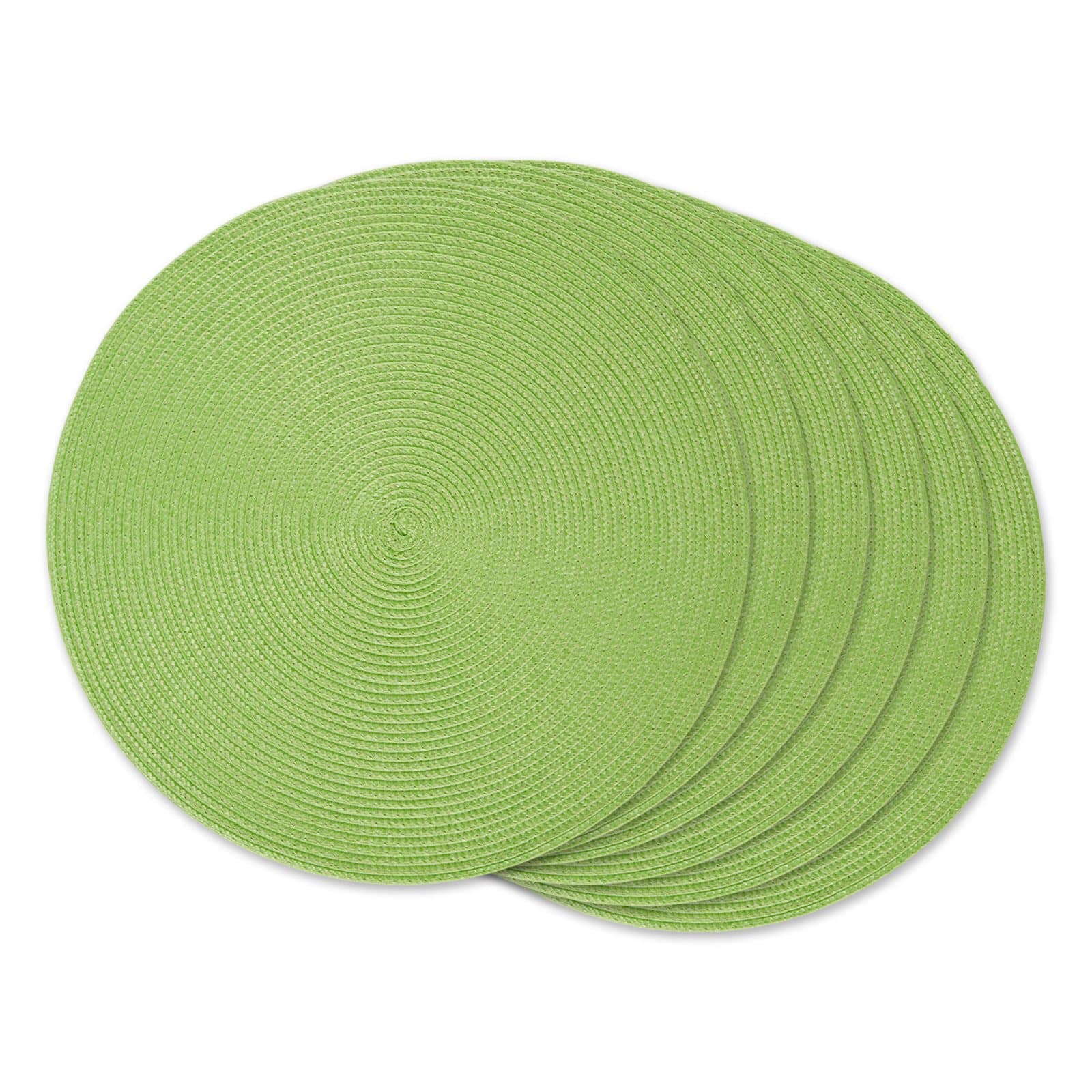 DII® Round Plastic Woven Placemats, 6ct.