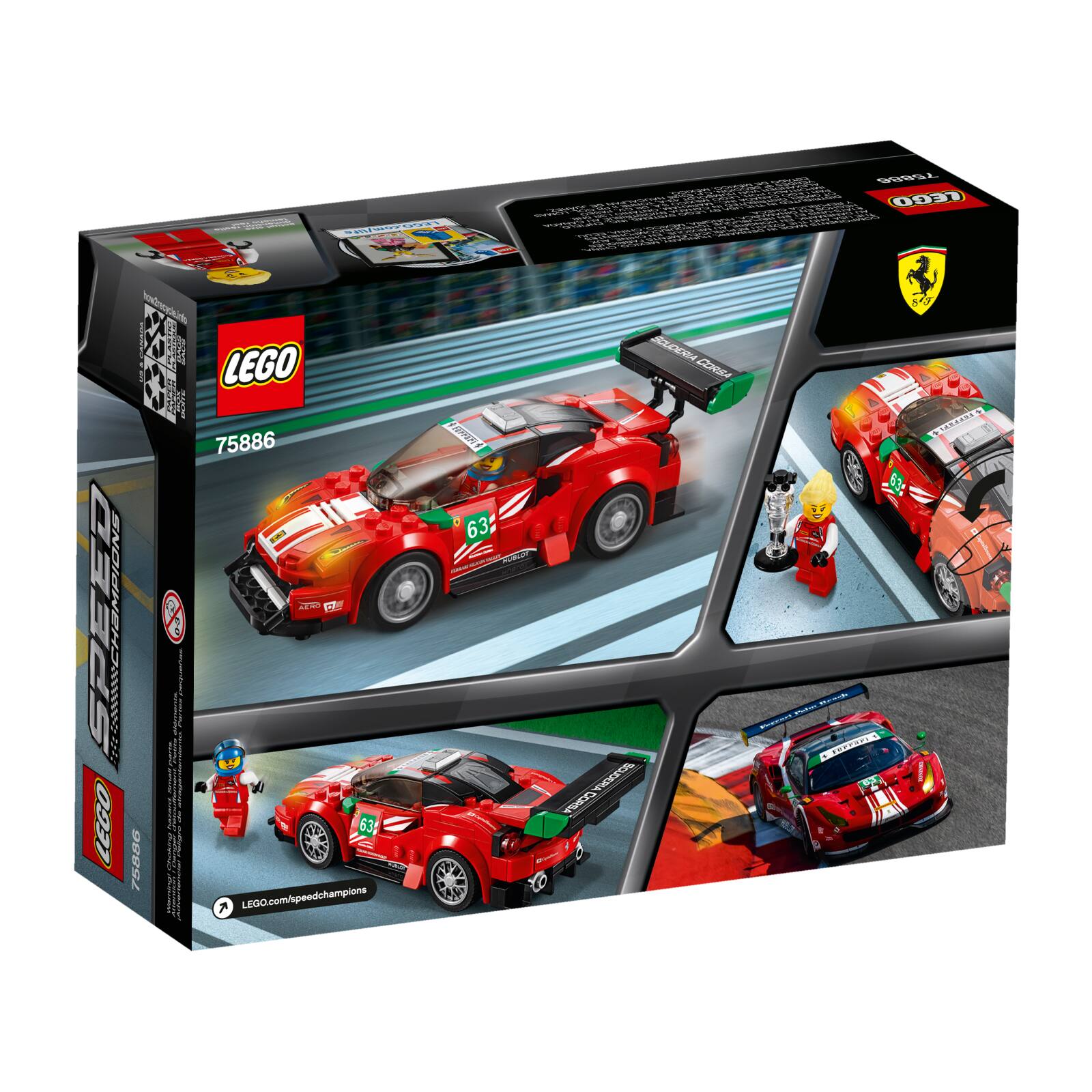 Lego Speed Champions Ferrari 488 Gt3 Scuderia Corsa