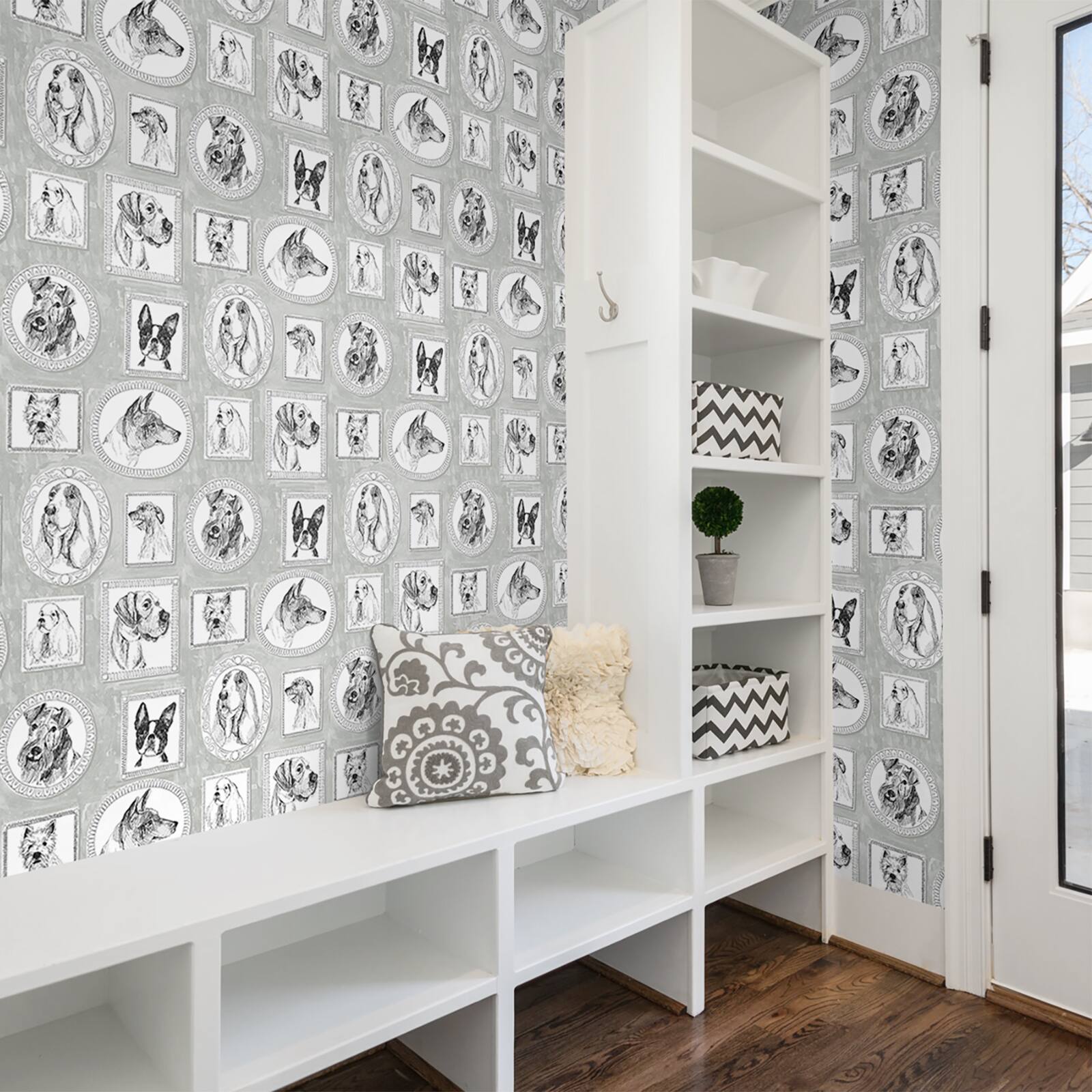 Surface Style Pup Portraits Peel & Stick Wallpaper