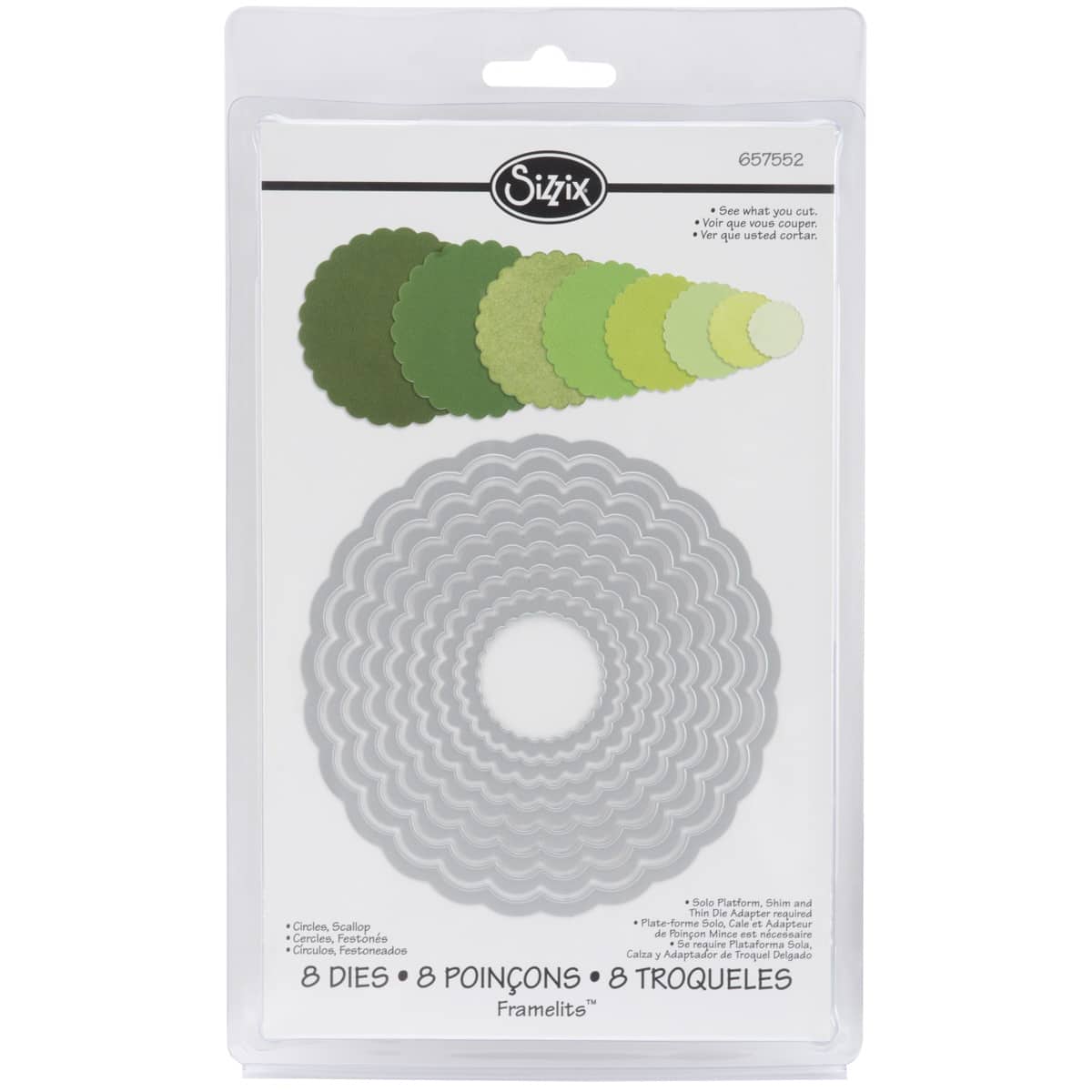 Sizzix® Framelits™ Scallop Circles Die Set
