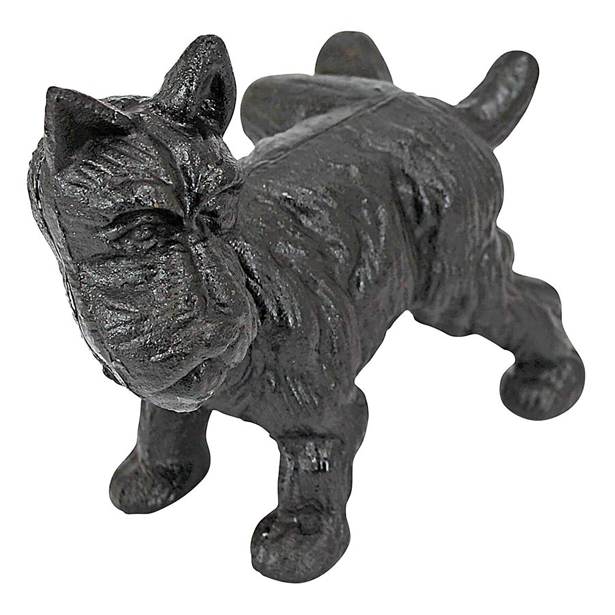 Design Toscano 7" Naughty Scotty Dog Die-Cast Iron Bookend & Doorstop