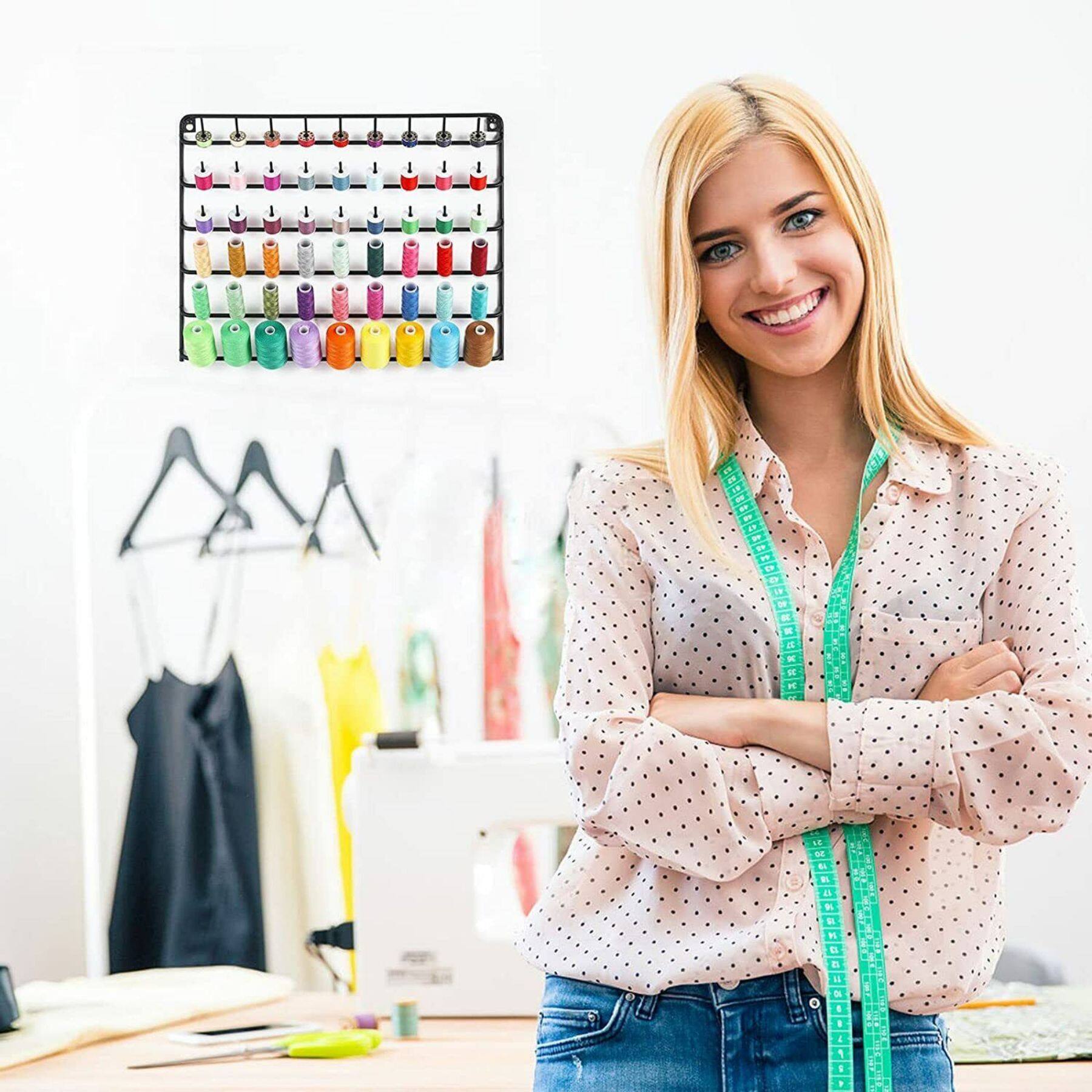 NEX™ 54-Spool Wall-Mounted Sewing Thread Rack