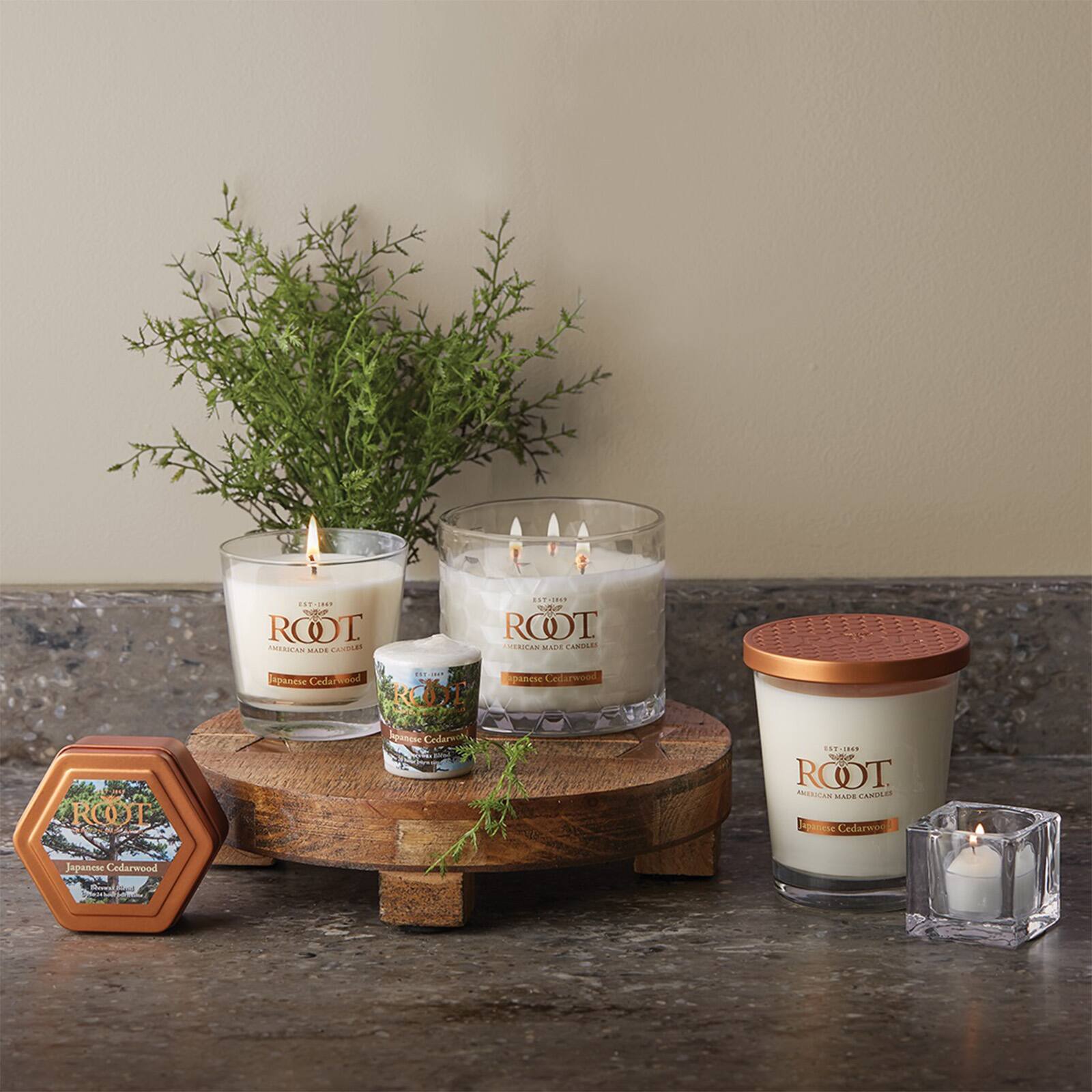 Root Candles 6.3oz. Small Scented Honeycomb Veriglass Jar Candle