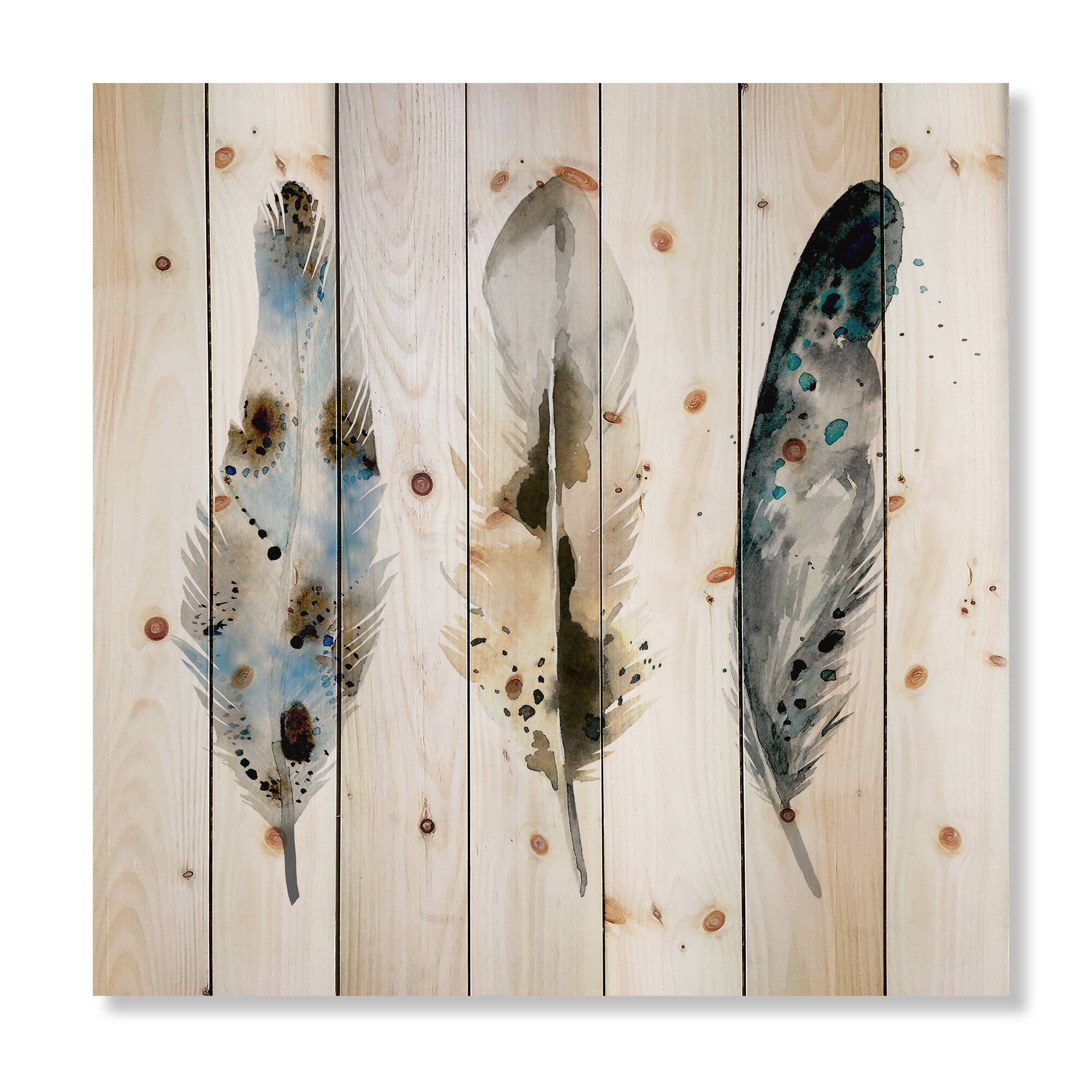 Designart - Colourful Boho Feathers V