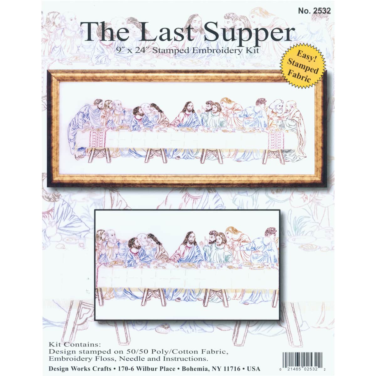 Design Works™ The Last Supper Stamped Embroidery Kit