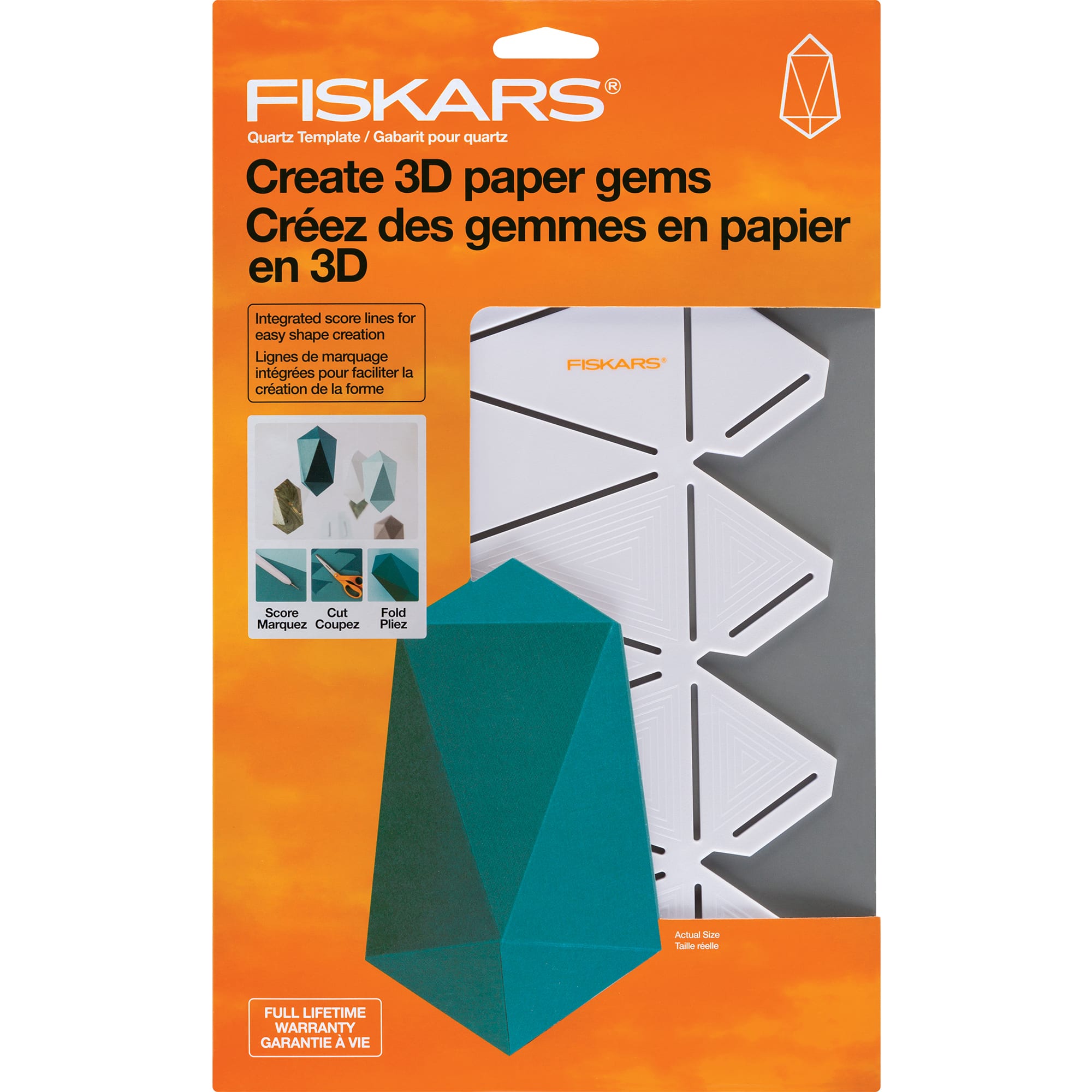 Fiskars&#xAE; Paper Gem Quartz Template