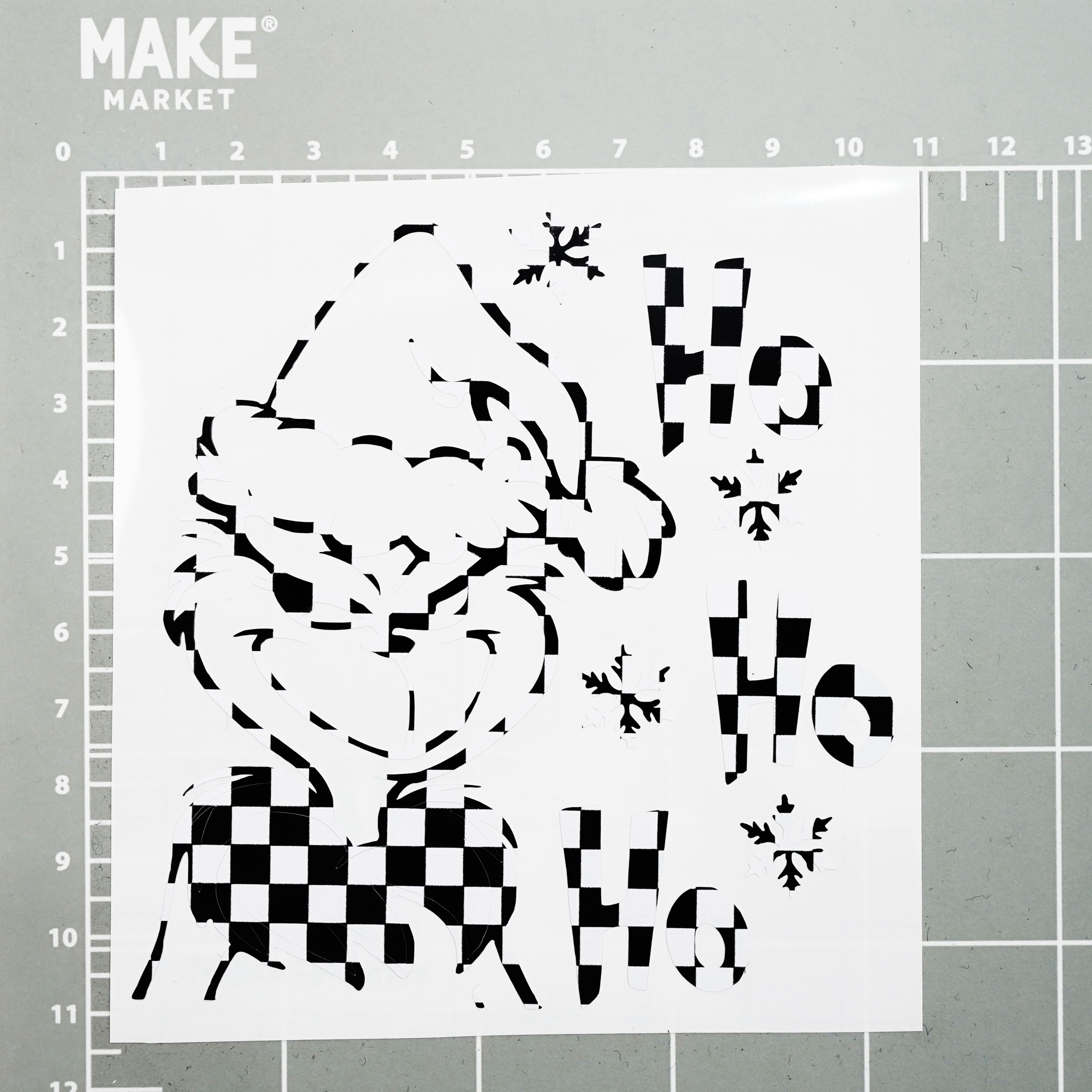 Checker Pattern Permanent Vinyl by Make Market&#xAE;