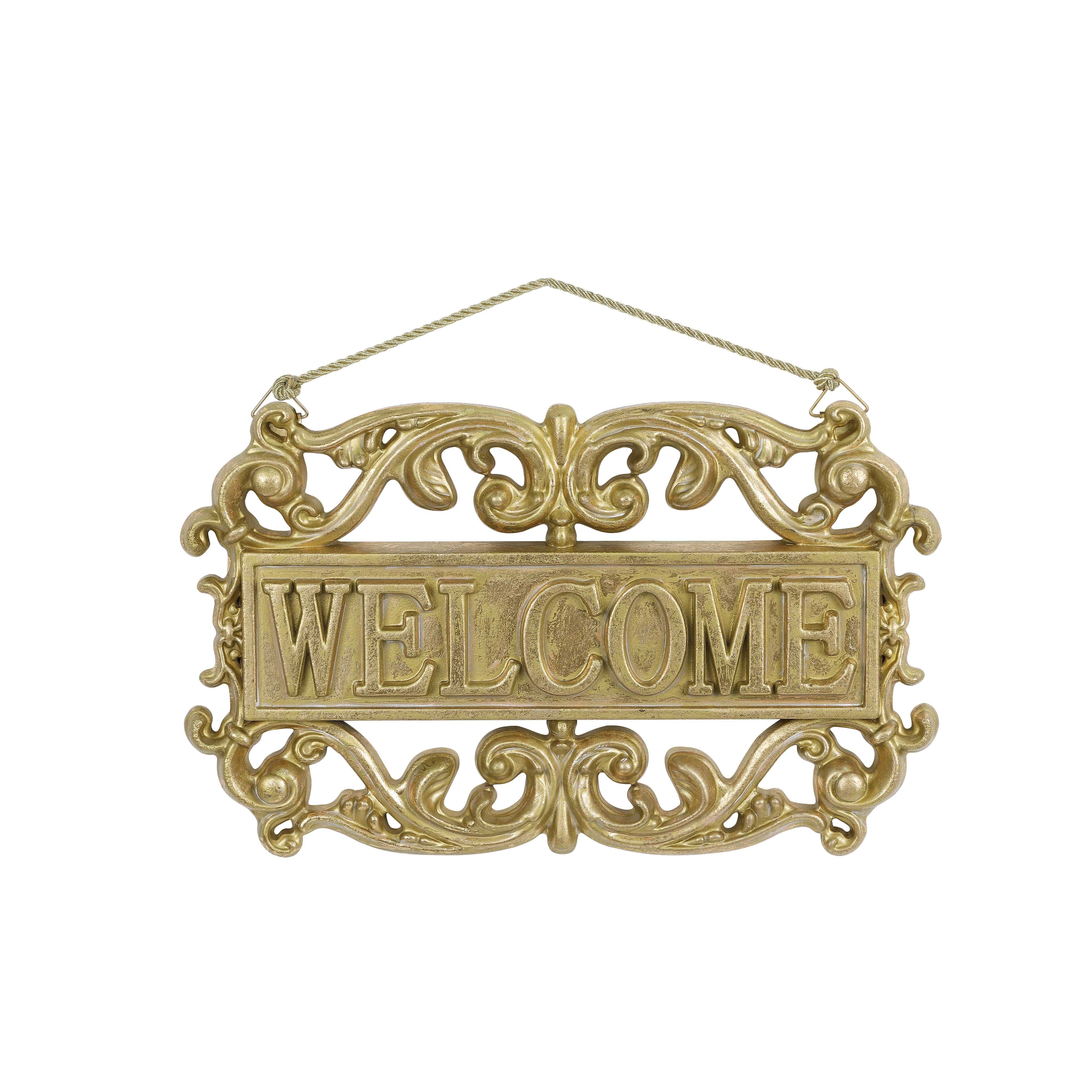 15&#x22; Gold Welcome Sign Wall D&#xE9;cor by Ashland&#xAE;