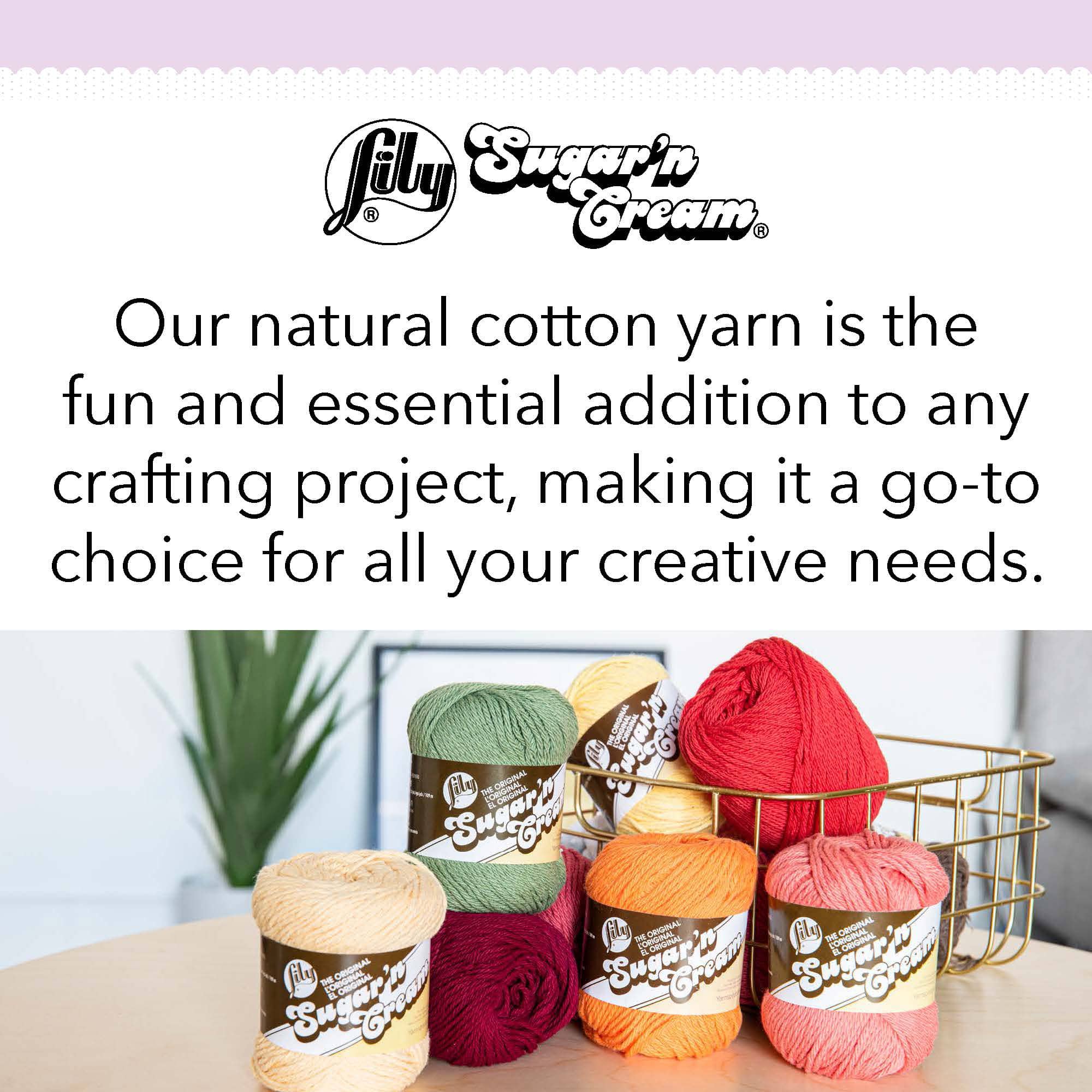 Lily® Sugar 'n Cream® Solid Yarn