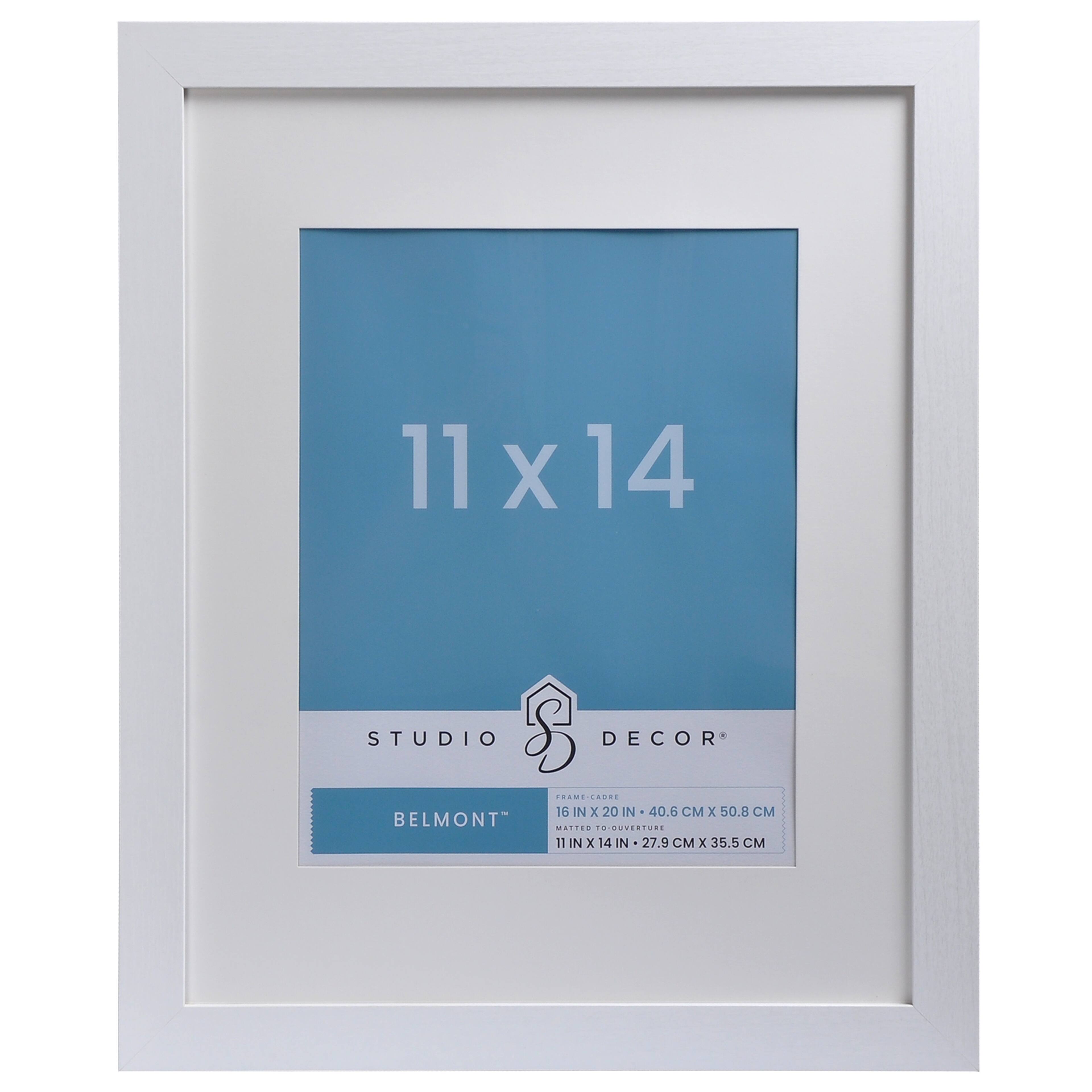 White Belmont Frame with Mat by Studio Décor®