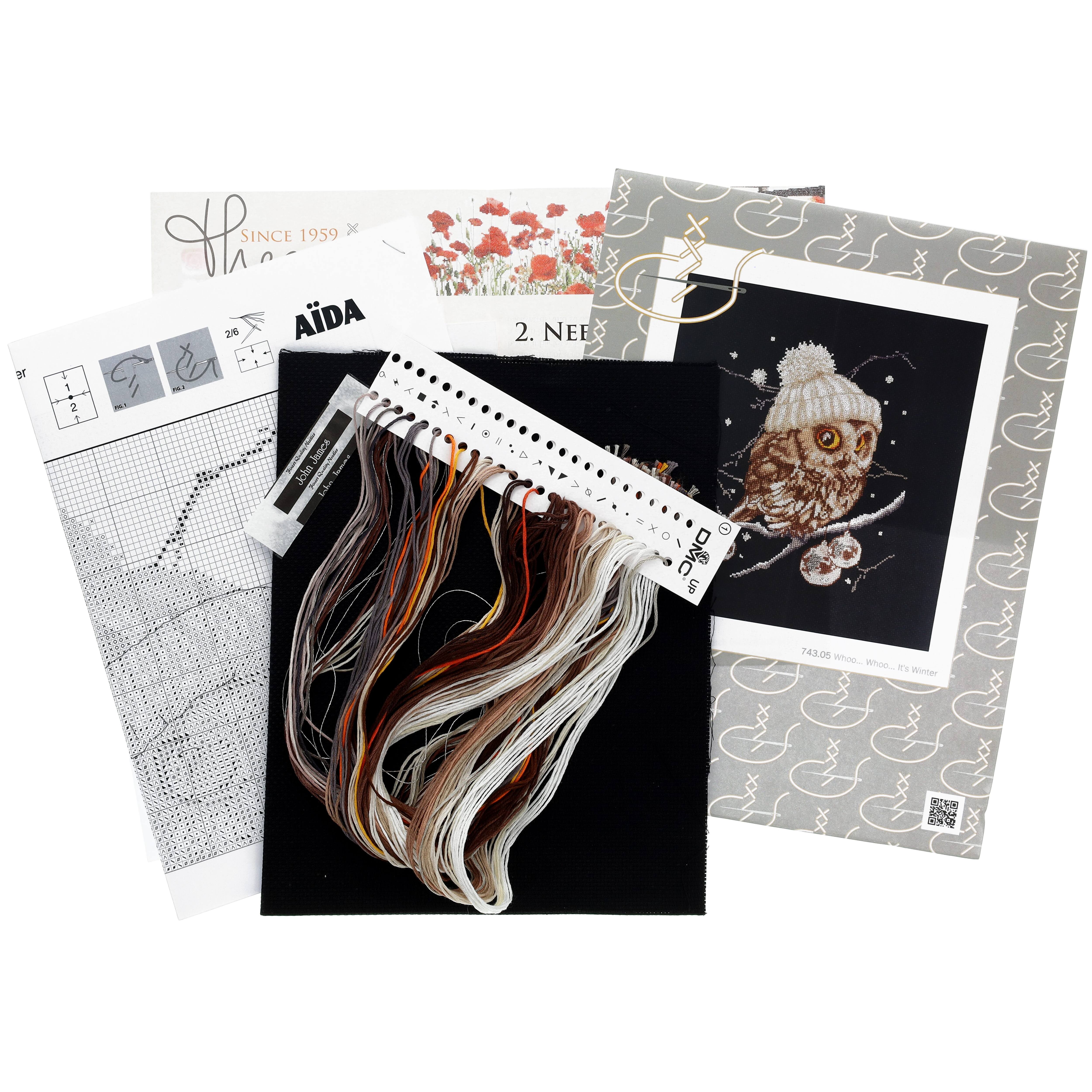 Thea Gouverneur Whoo Winter Cross Stitch Kit
