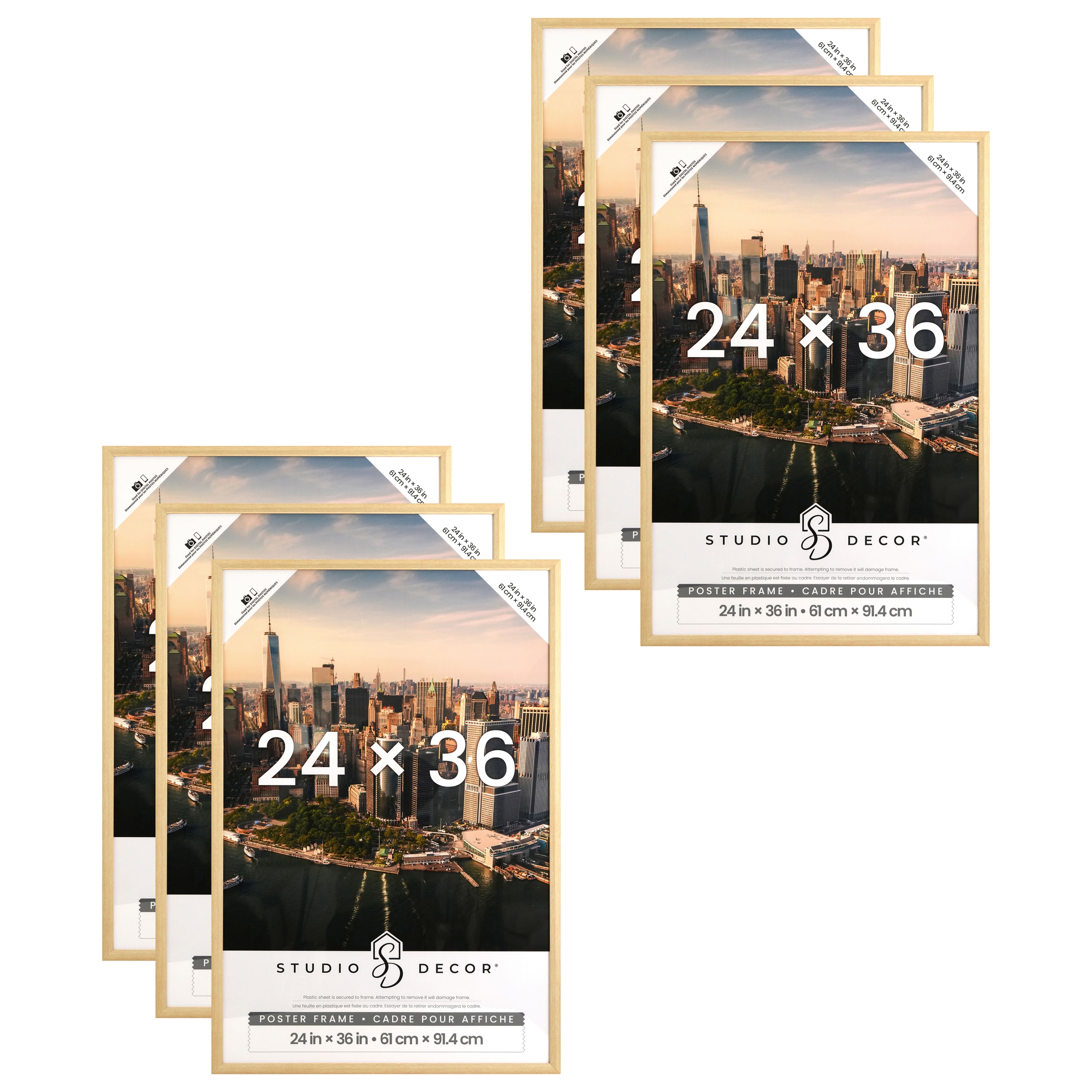 6 Pack: Natural Poster Frame by Studio Décor®