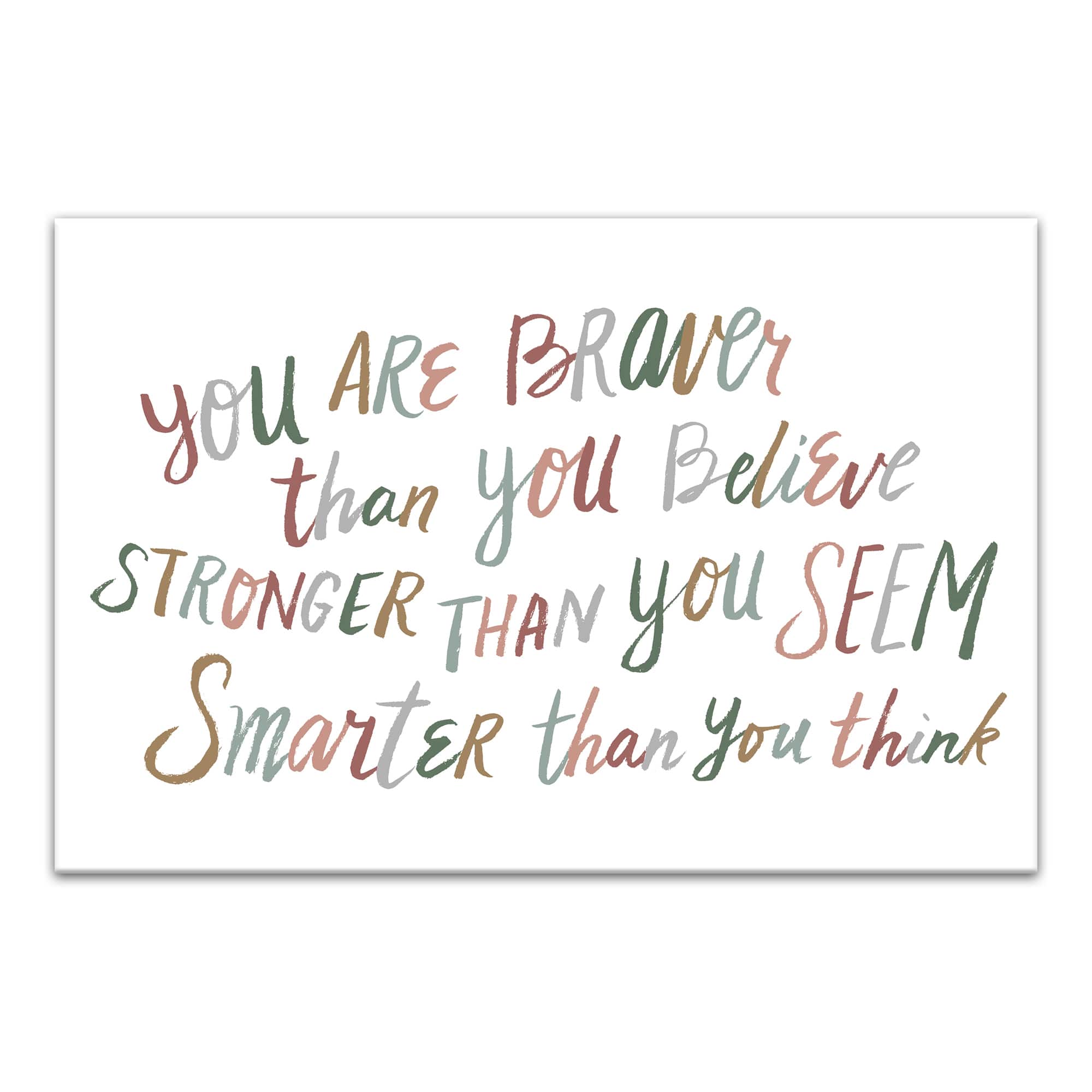 You Are Brave 18" x 12' Canvas Wall Art